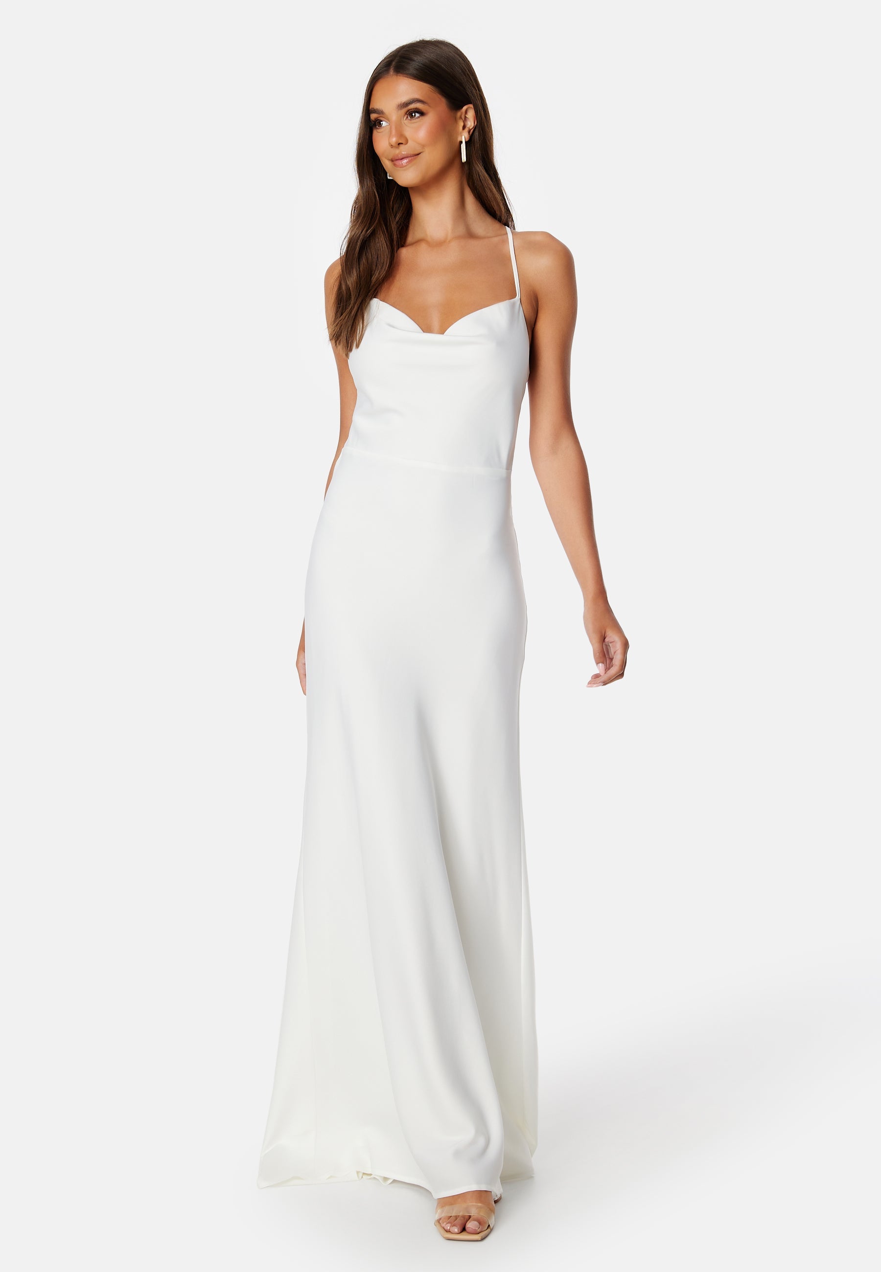 YAS Dottea Strapback Train Dress