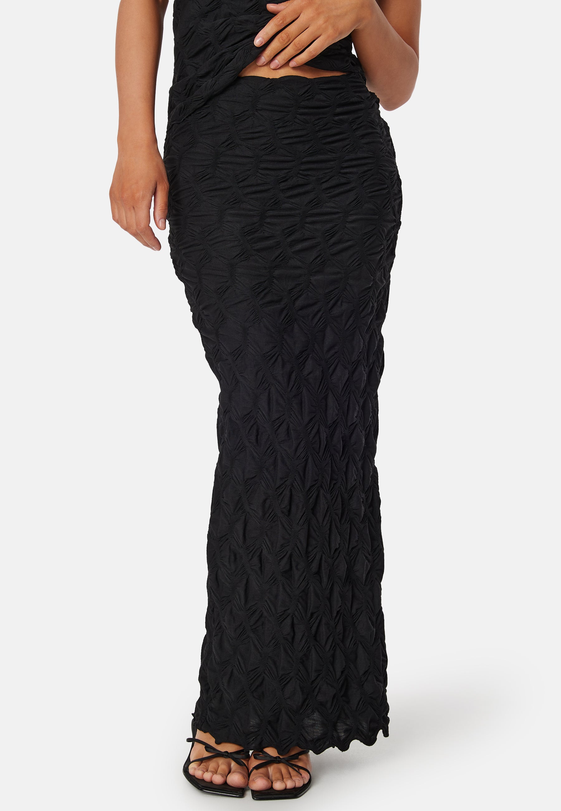 BUBBLEROOM Structure Maxi Skirt