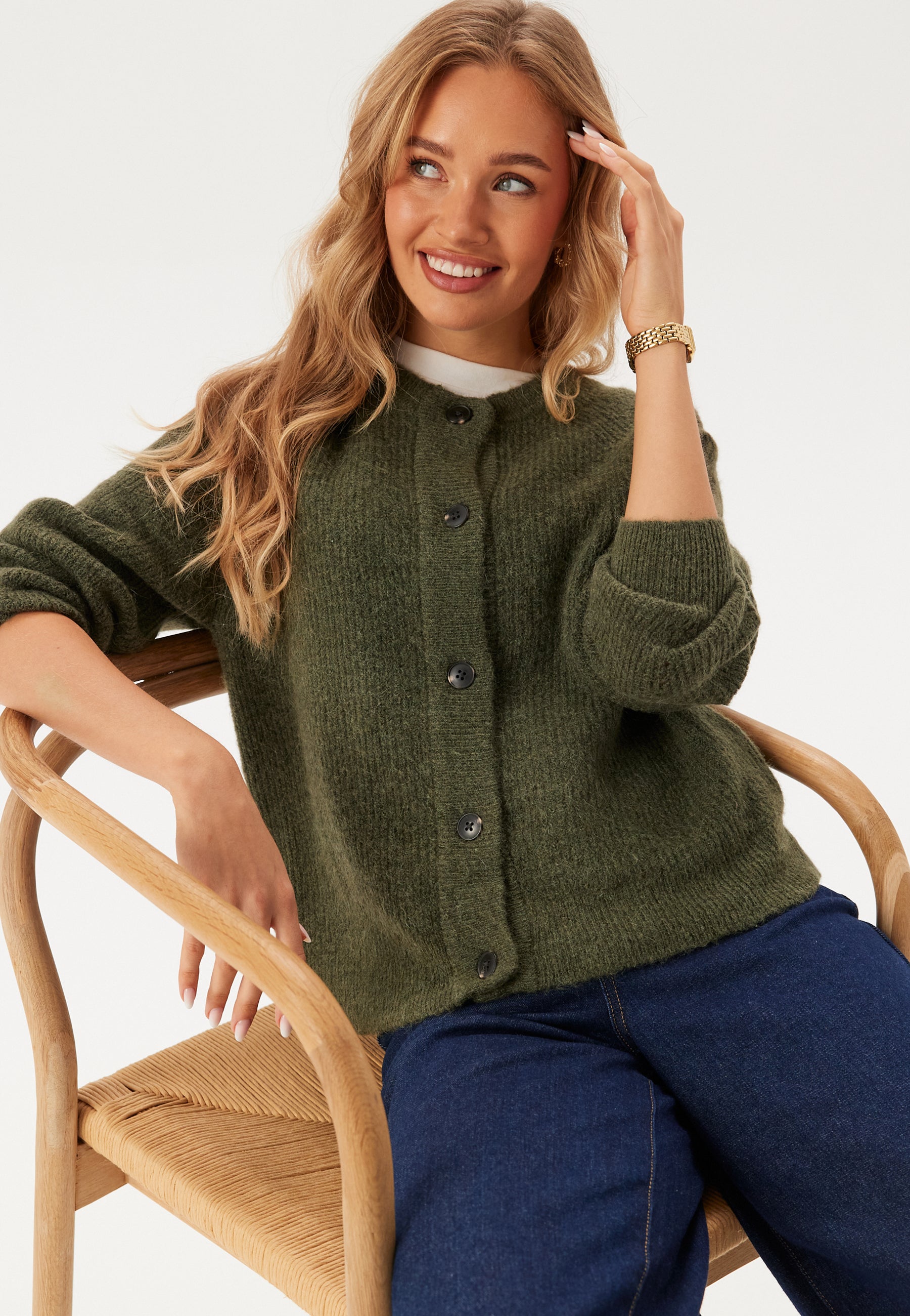 SELECTED Slflulu Ls Knit Short Cardigan