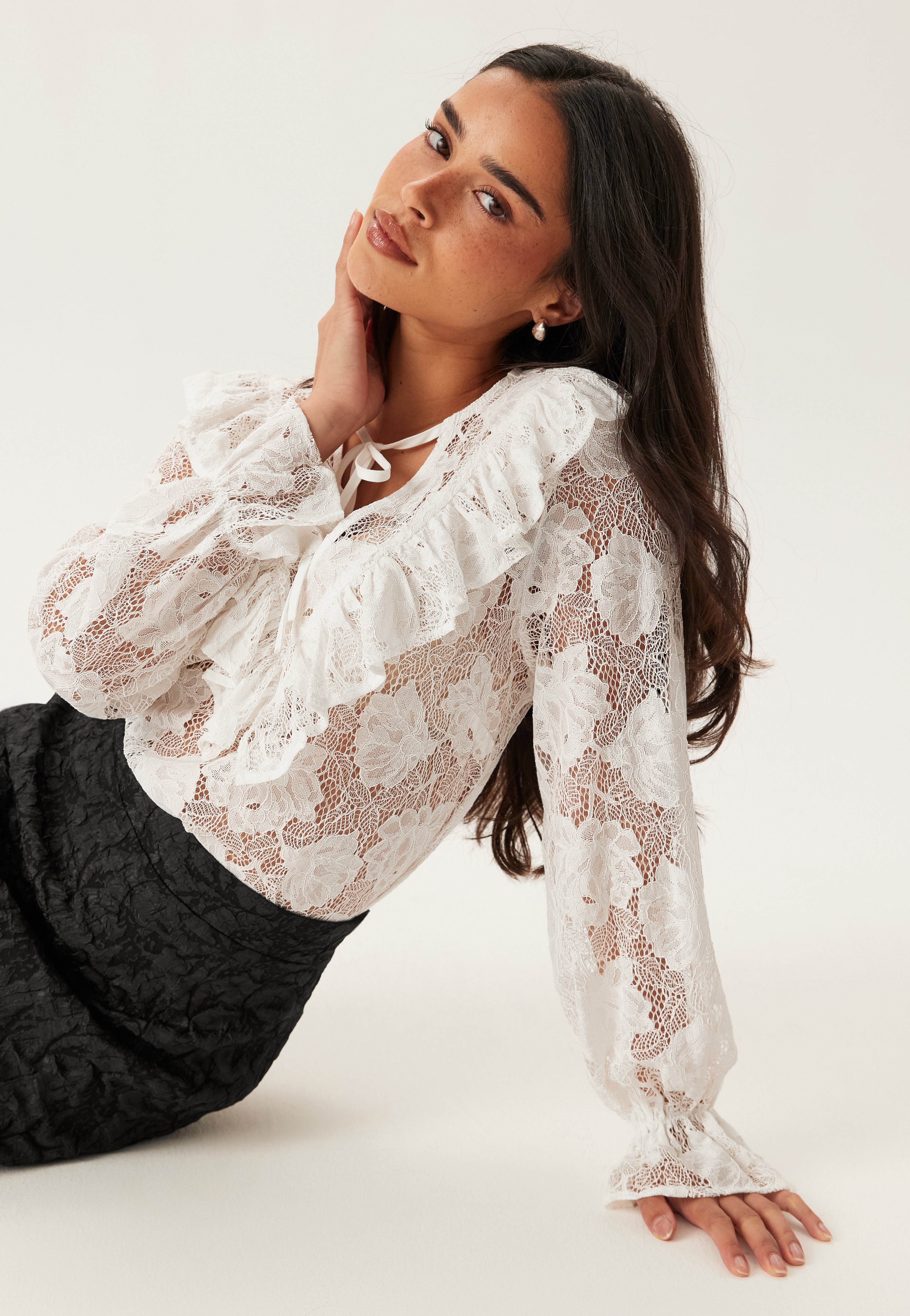 BUBBLEROOM Lace L/S Blouse