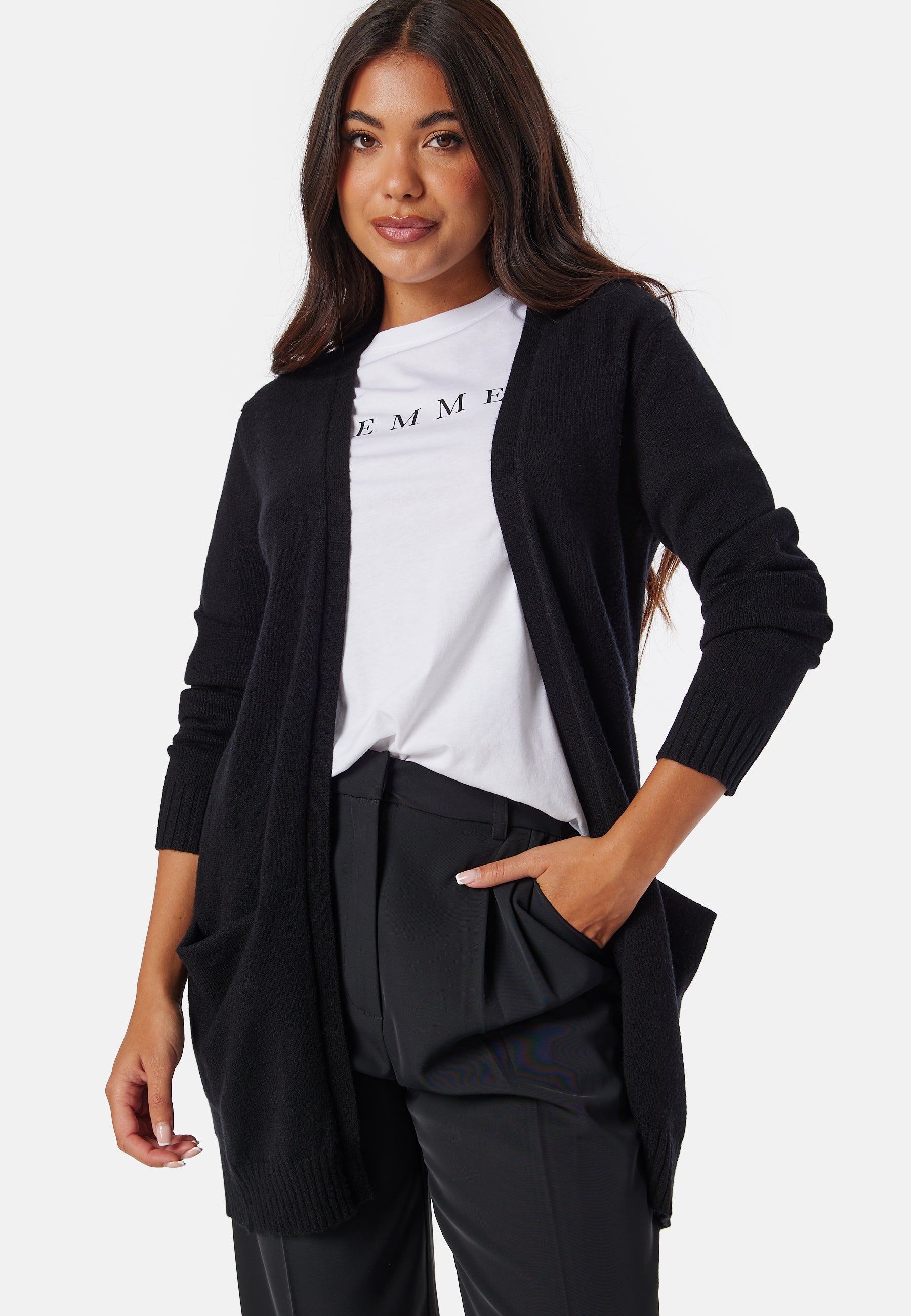 VILA Viril Open L/S Knit Cardigan