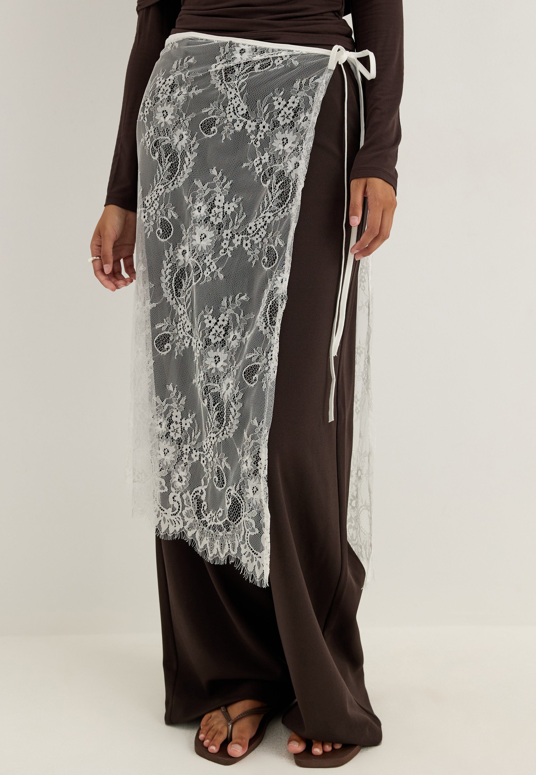 VILA Vialis Wrap Lace Scarf