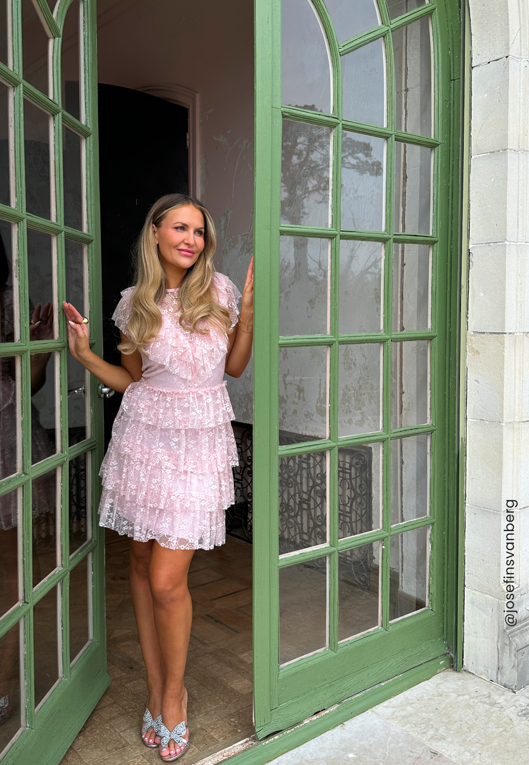 Bubbleroom Occasion Lace Frill Short Dress