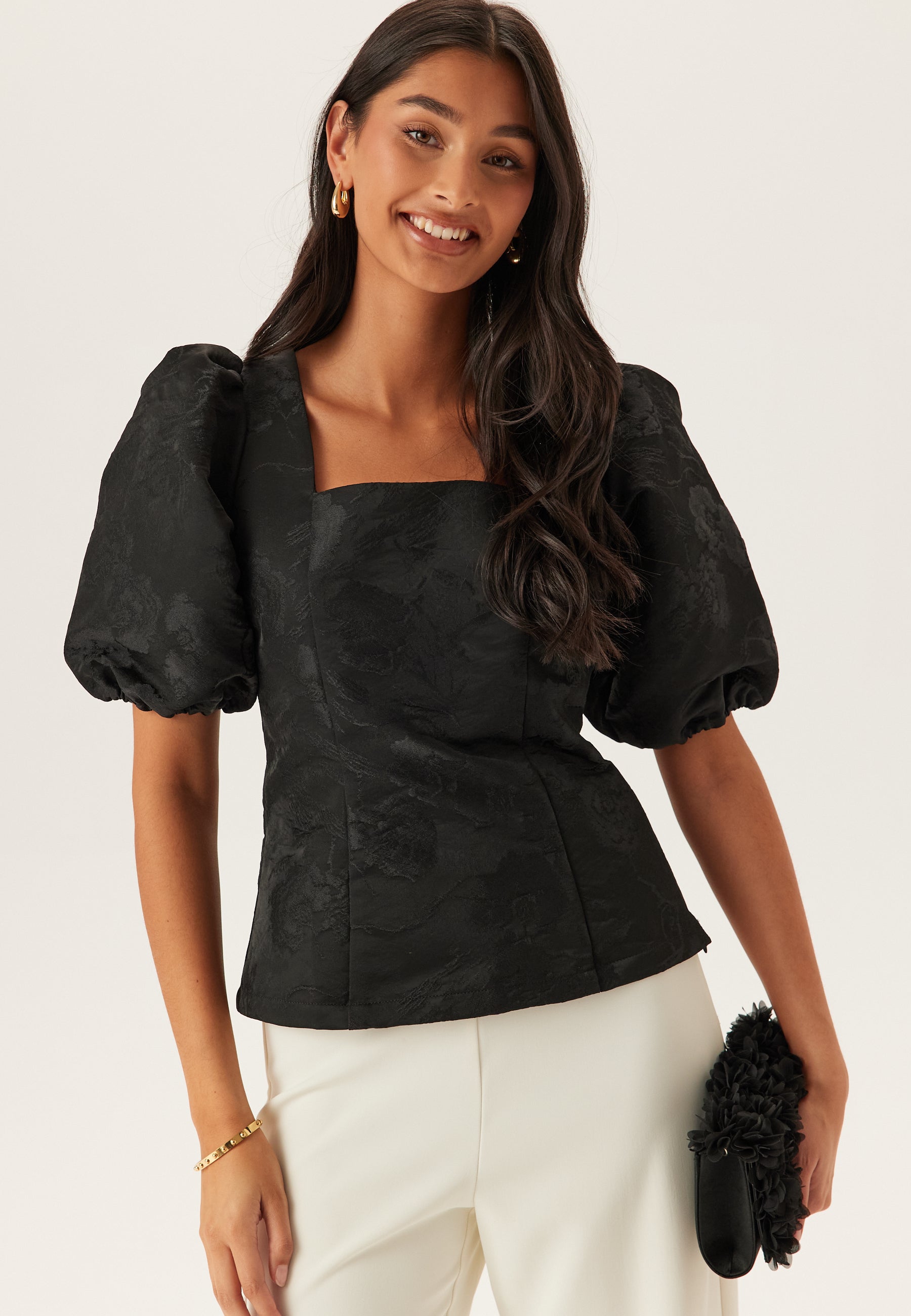 BUBBLEROOM Brocade Blouse