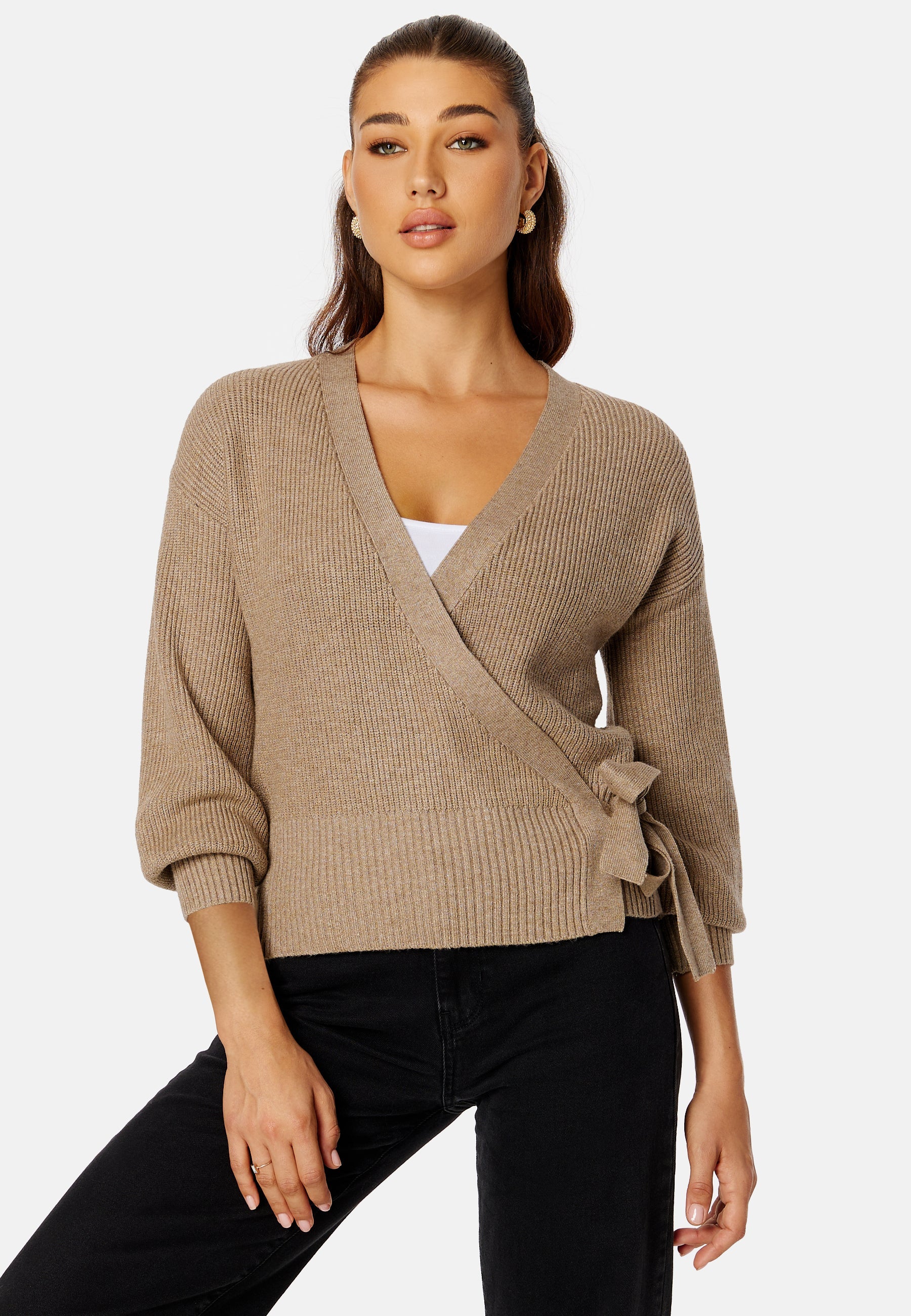 Object Collectors Item Malena L/S Wrap Cardigan