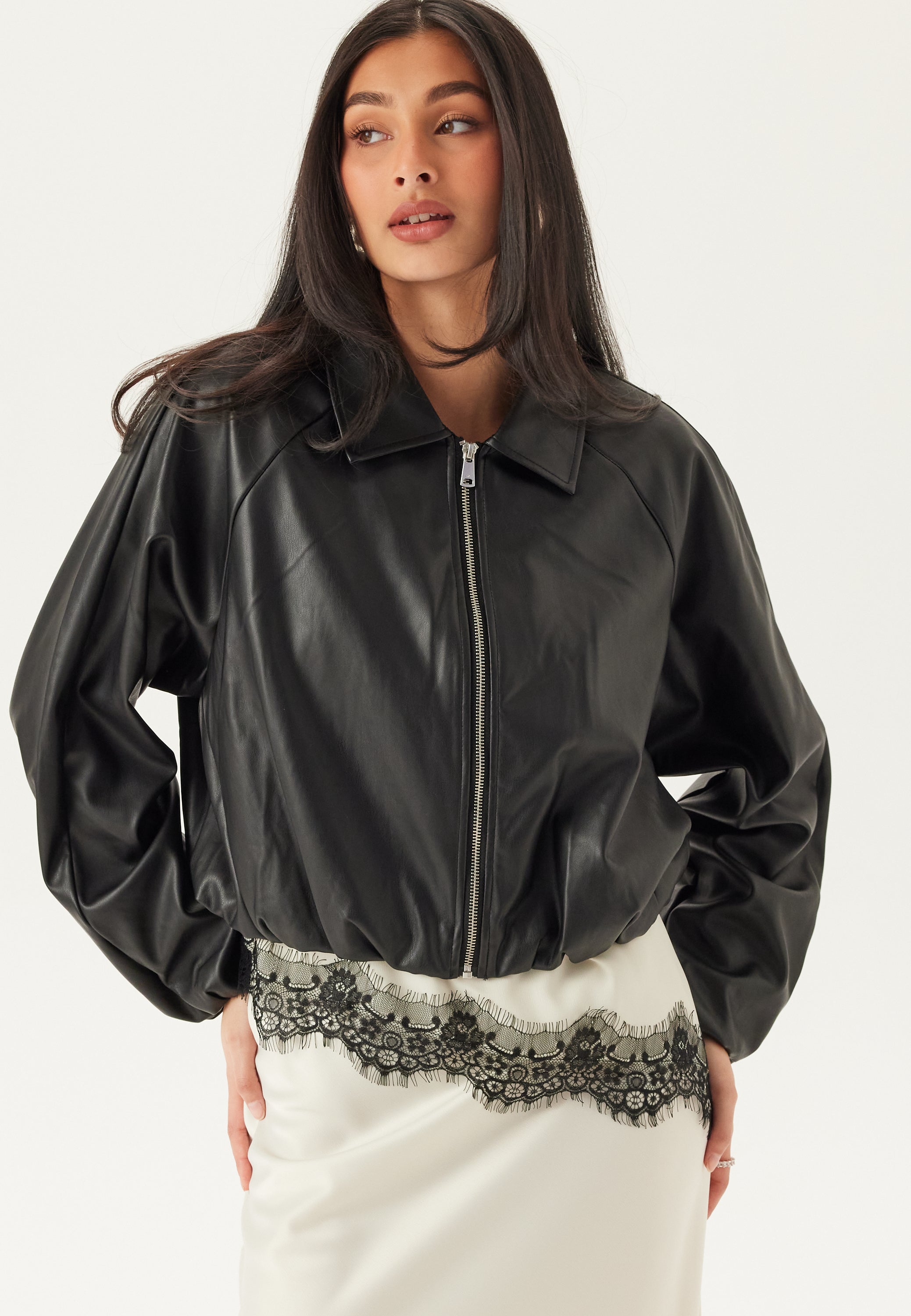 ONLY Onlsaramy Faux Leather Bomber