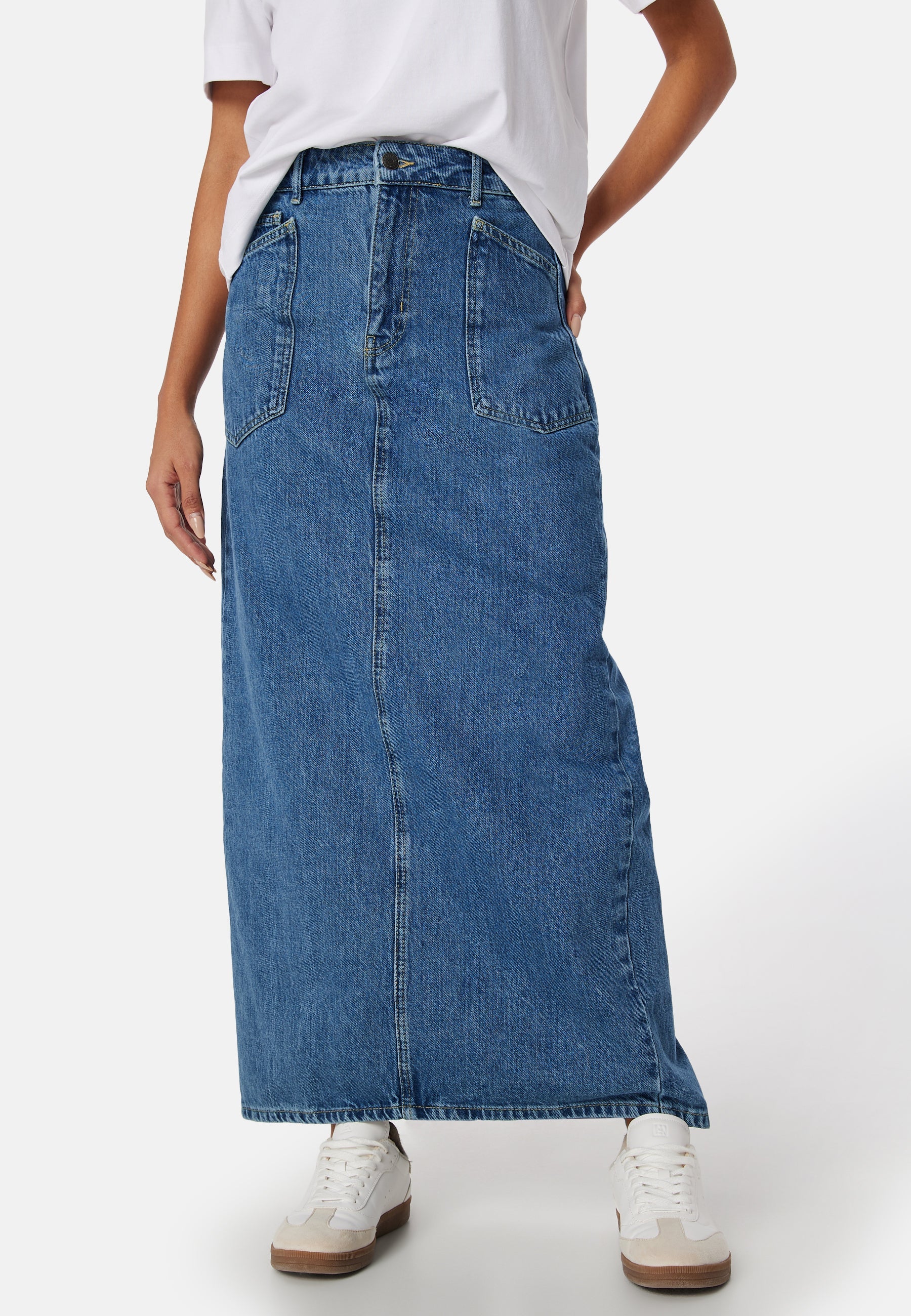 OBJECT Objthylane long denim skirt