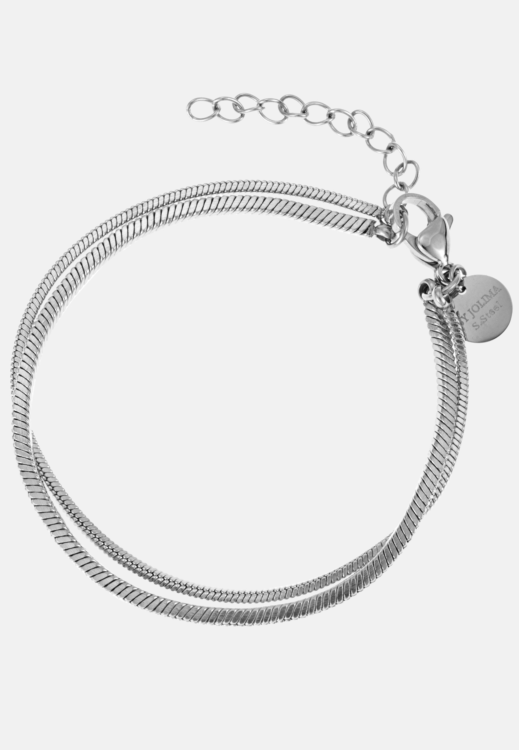 BY JOLIMA Karen Double Chain Bracelet