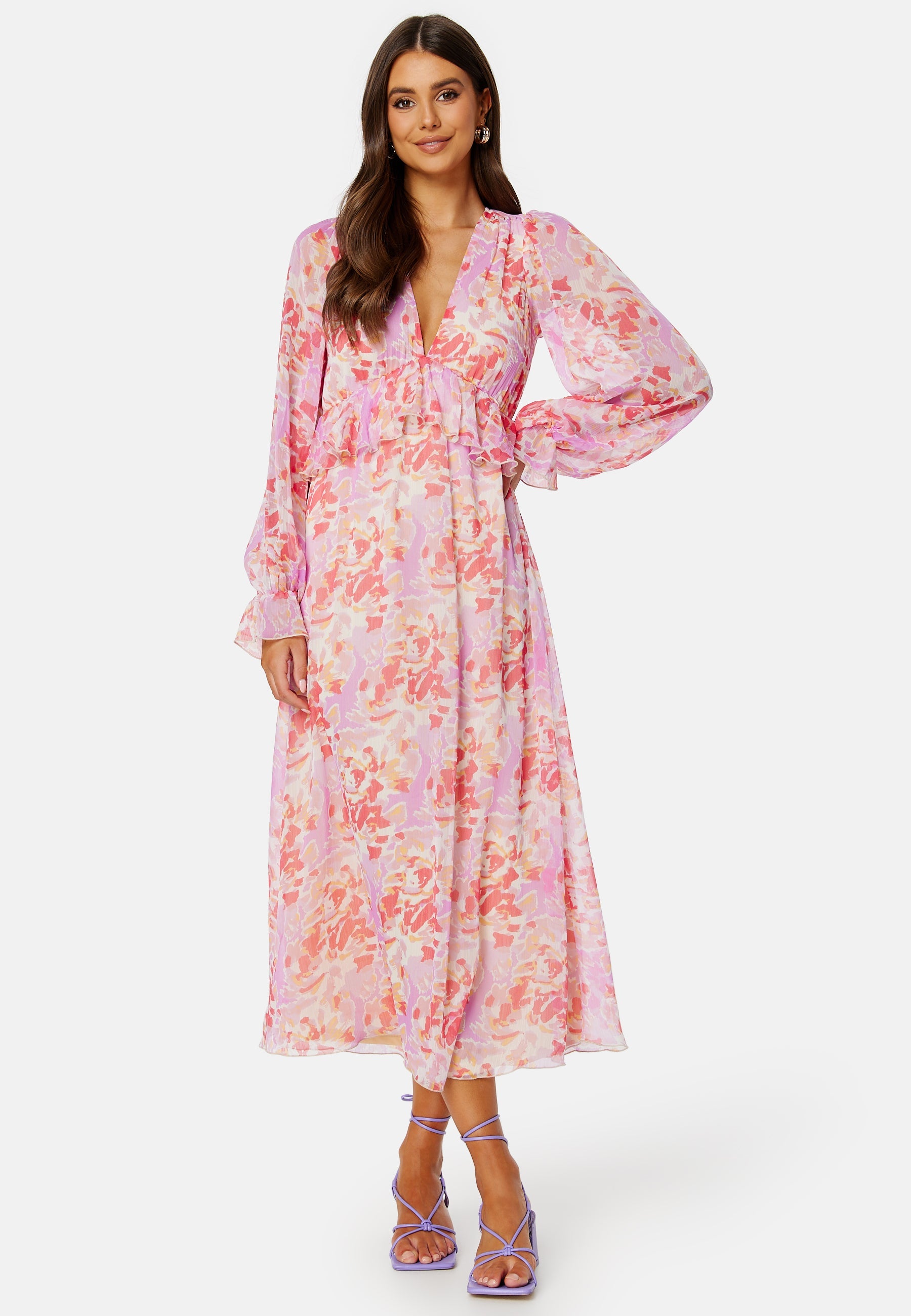 BUBBLEROOM Summer Luxe Frill Midi Dress