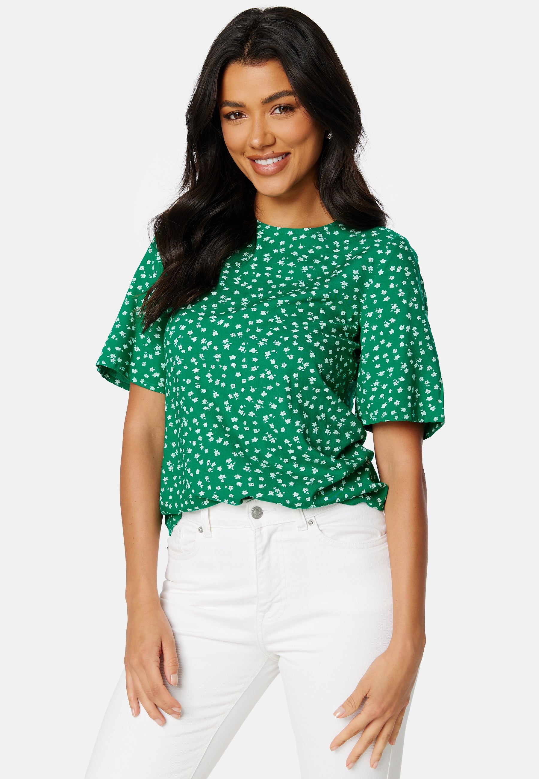 Happy Holly Tris butterfly sleeve  blouse