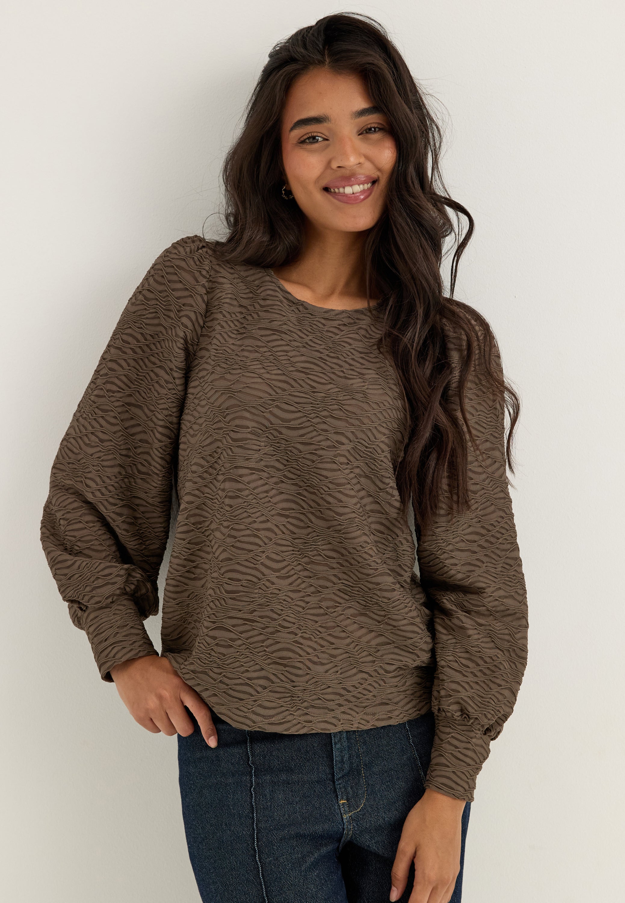 VILA Vifina L/S O-NECK TOP