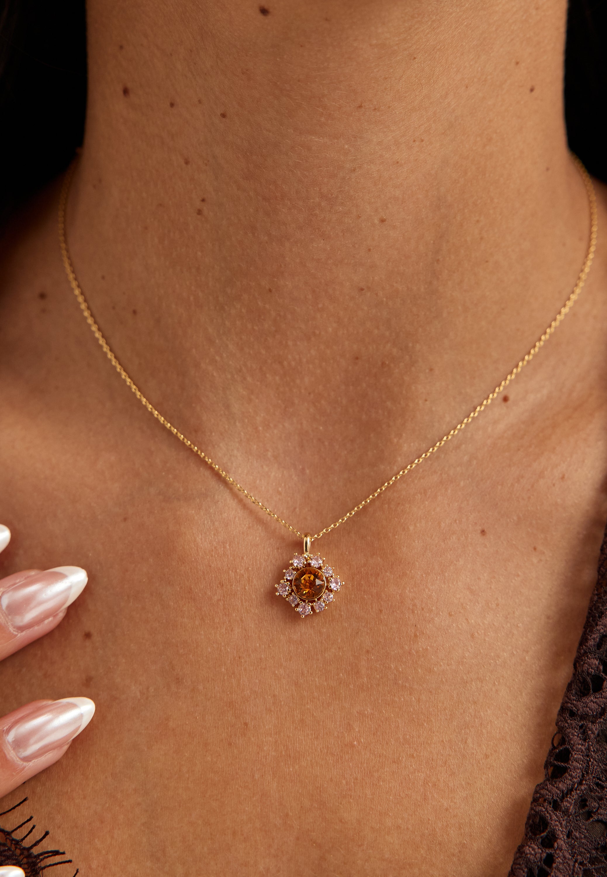 LILY AND ROSE New Emily Necklace - Peaches