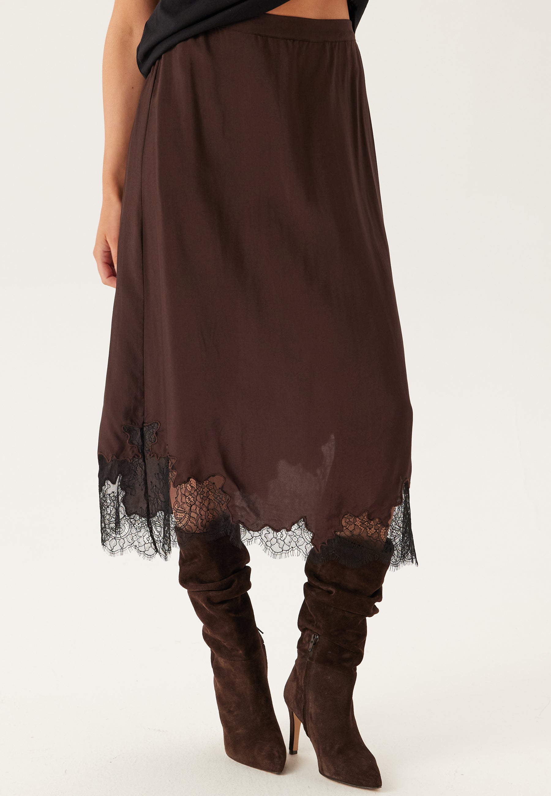 OBJECT Objdalme Mw Long Lace Skirt