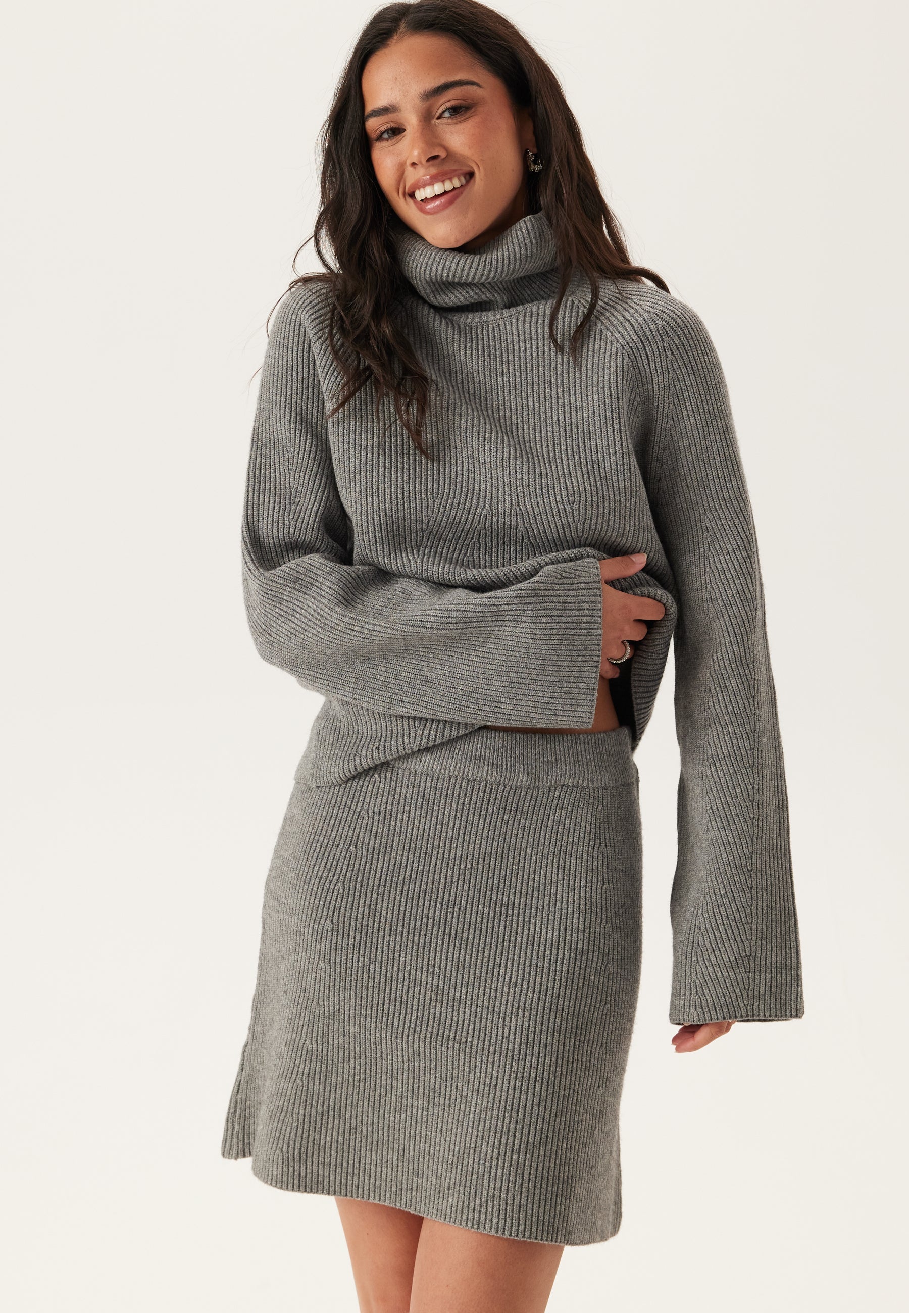 Object Collectors Item Objviola Mw Re Short Knit Skir