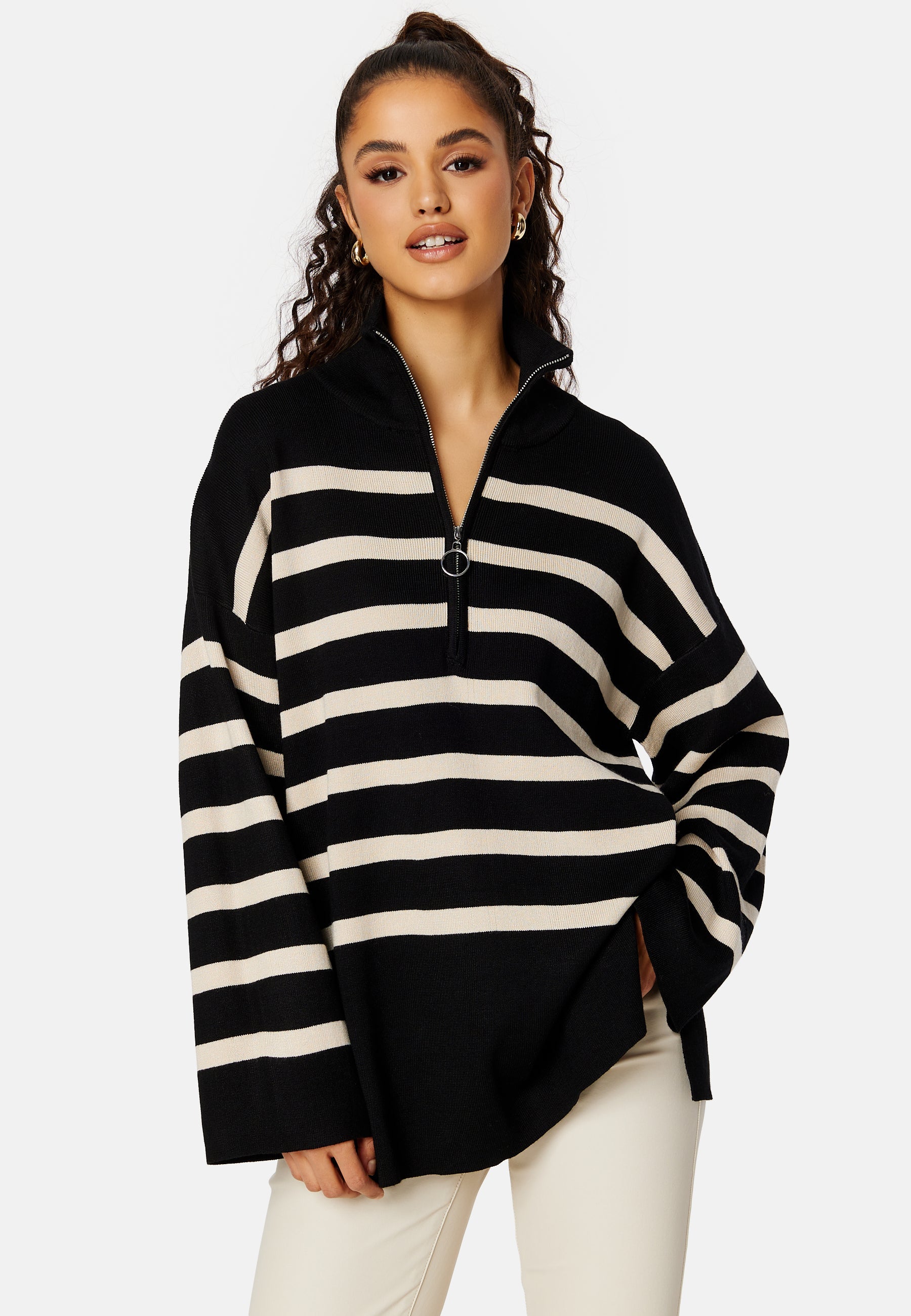 Object Collectors Item Ester L/S Knit Zip Pullover