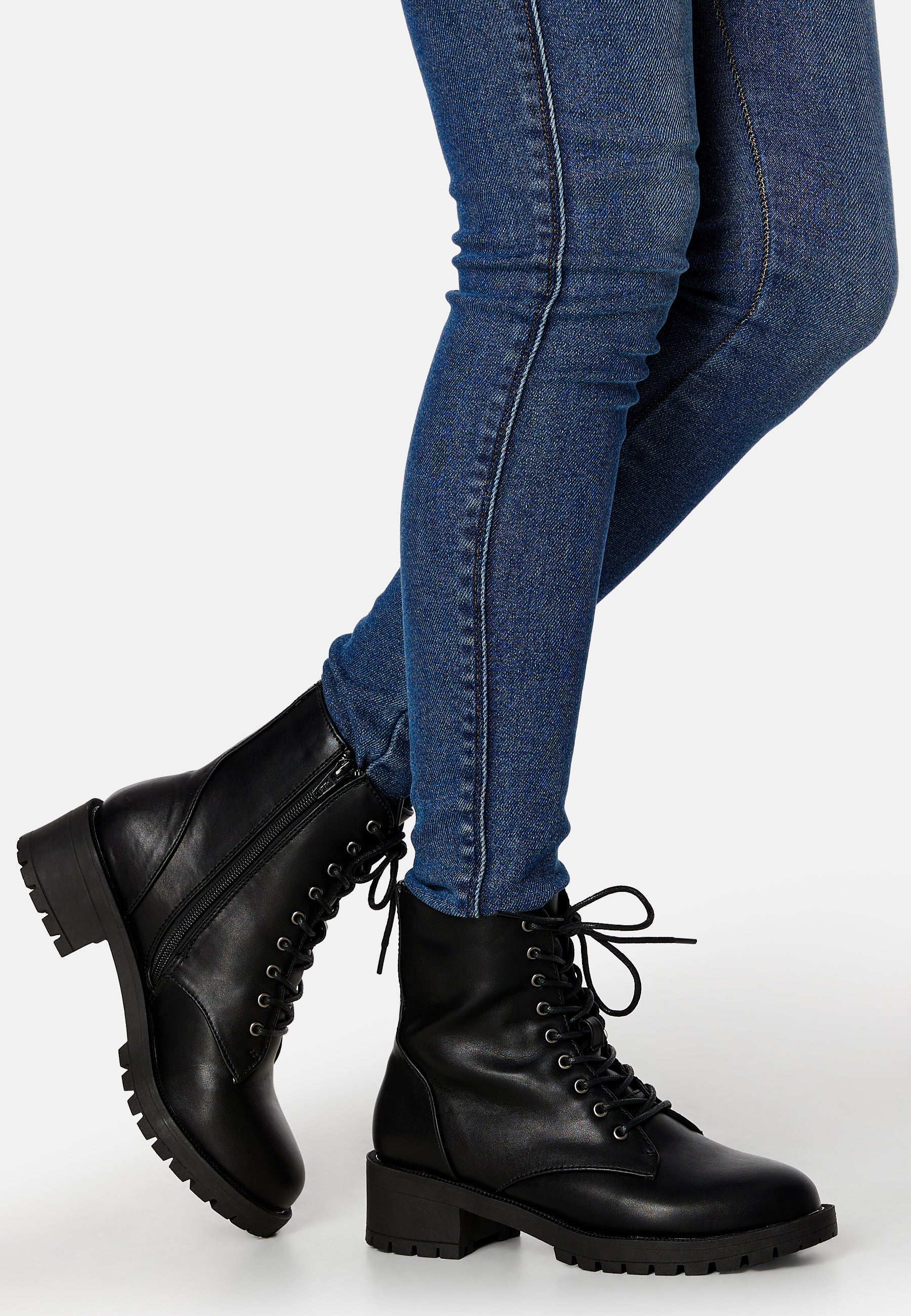 Bianco Claire Laced Up Boot