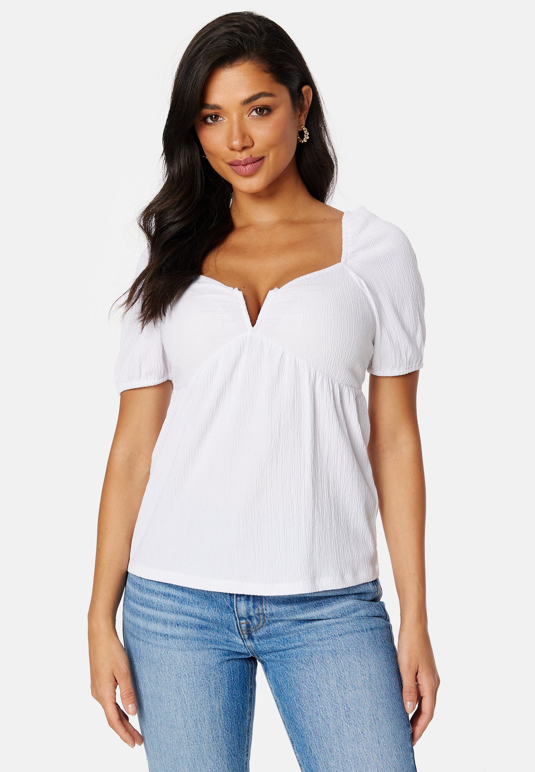 BUBBLEROOM Manda puff sleeve top