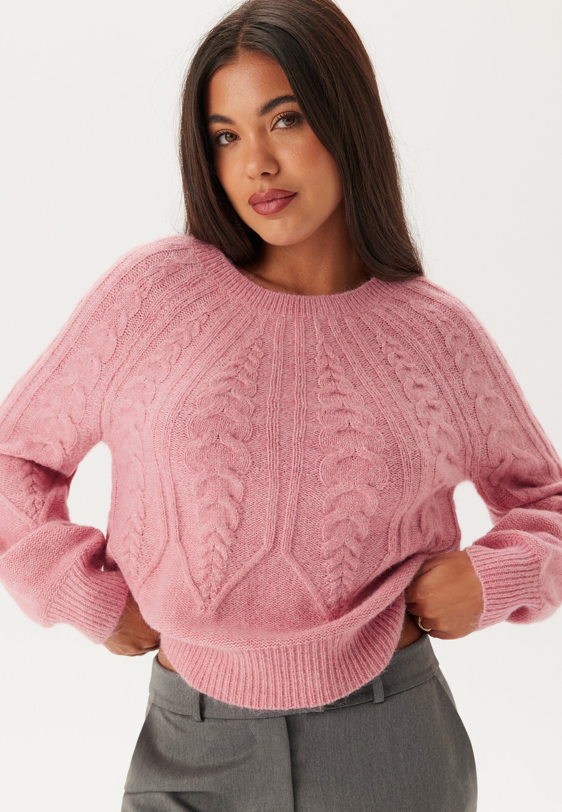 VILA Viamada O-neck L/S CABLE KNIT