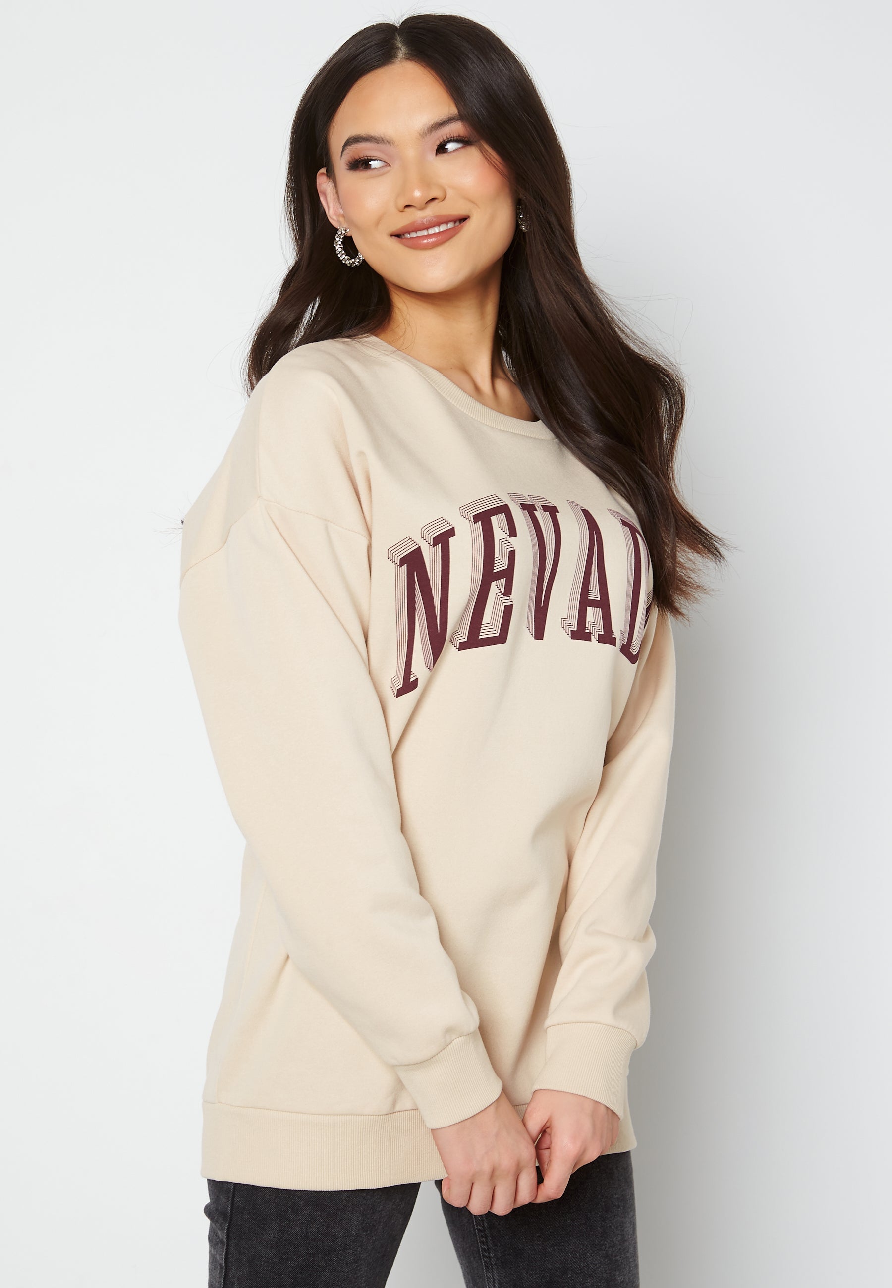 JDY Rana L/S Long Print Sweat