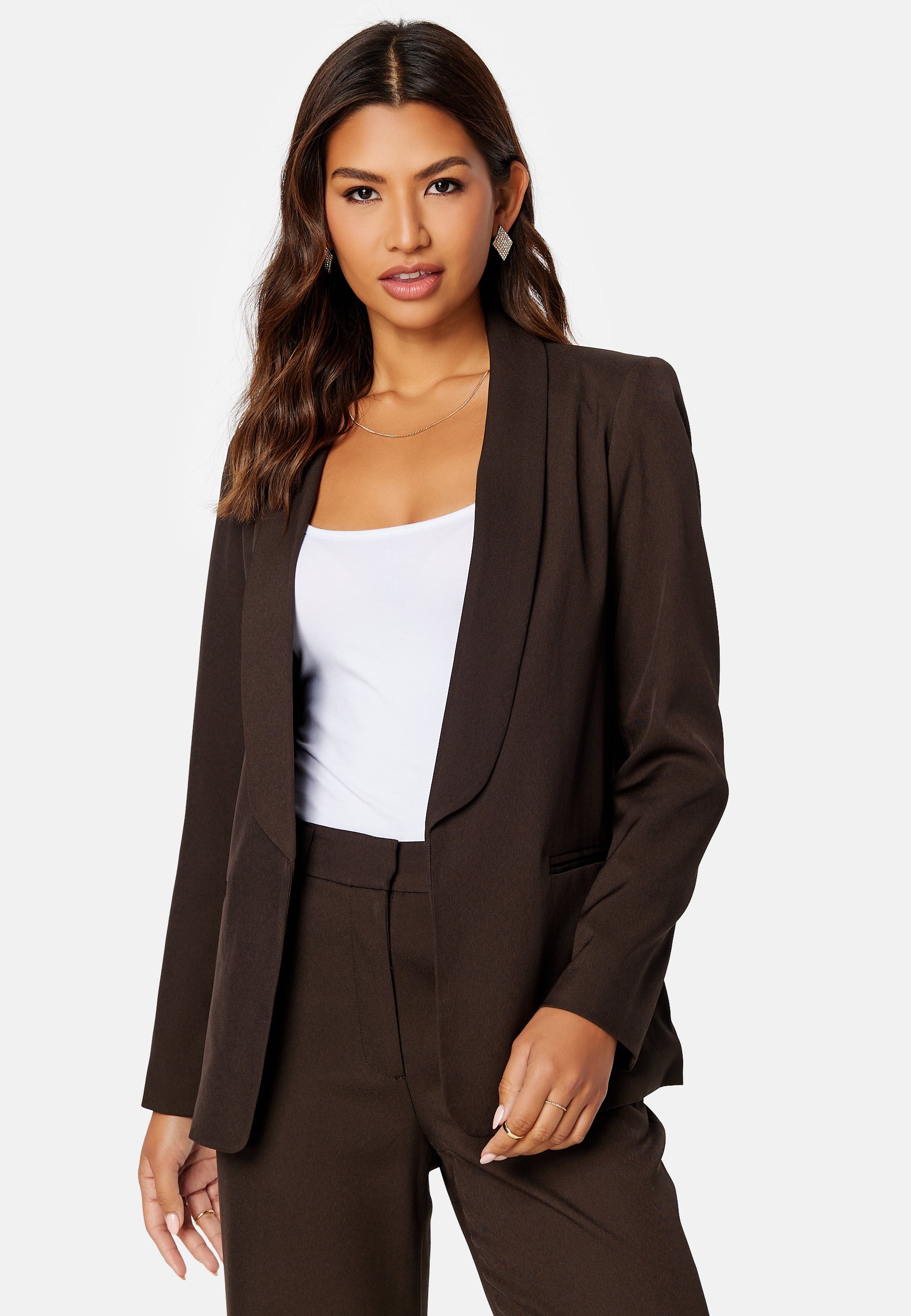 BUBBLEROOM Shawl Collar Regular L/S Blazer