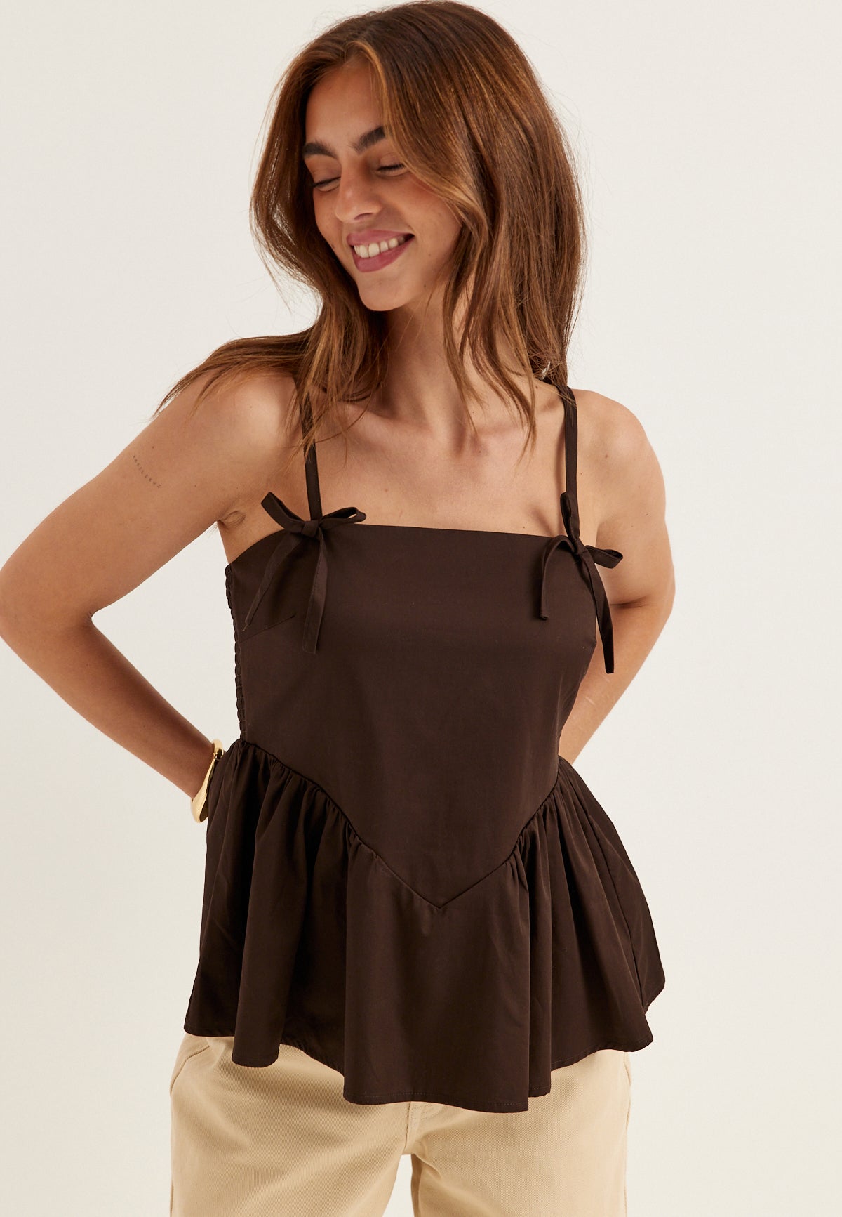 YAS Yasmagly Strap Top