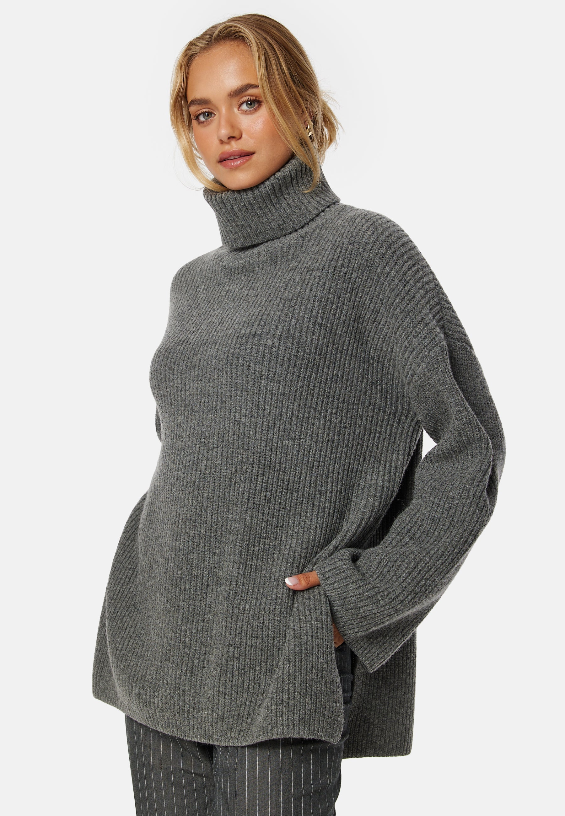 SELECTED Mary LS Long Knit Roll Neck