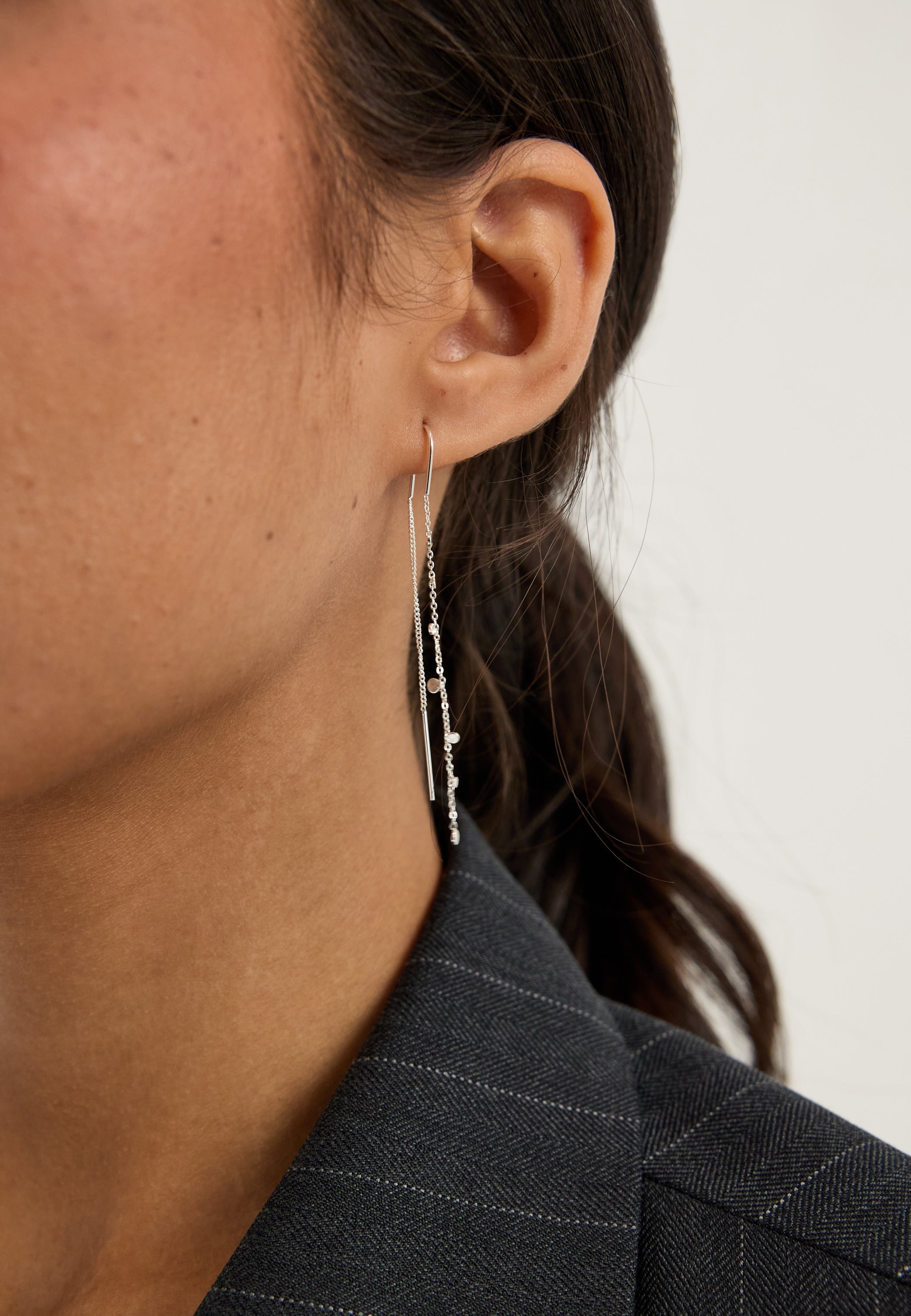 PILGRIM Baylen Chain Earrings Silver-plated