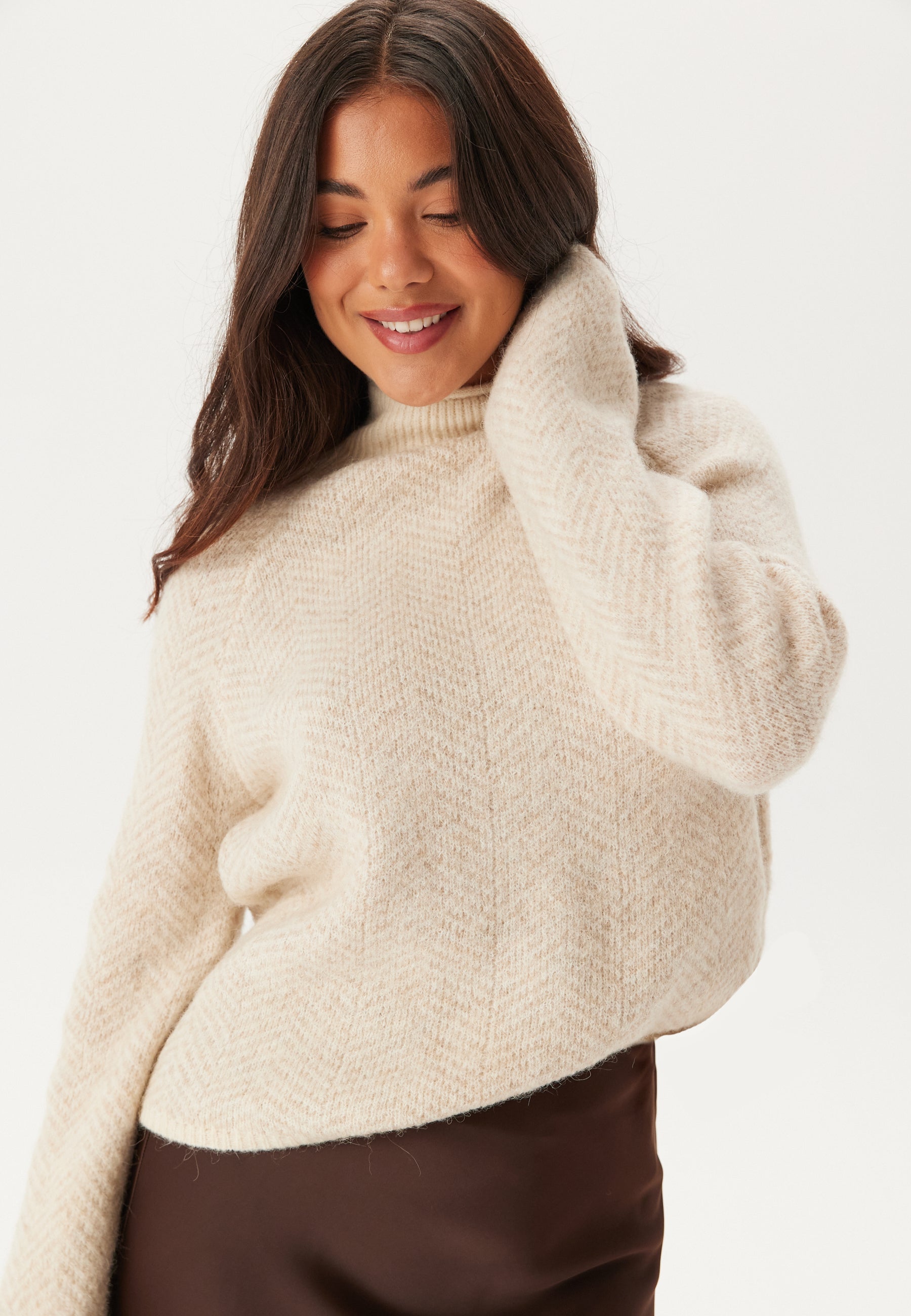 VILA Vilory High Neck L/S KNIT TOP