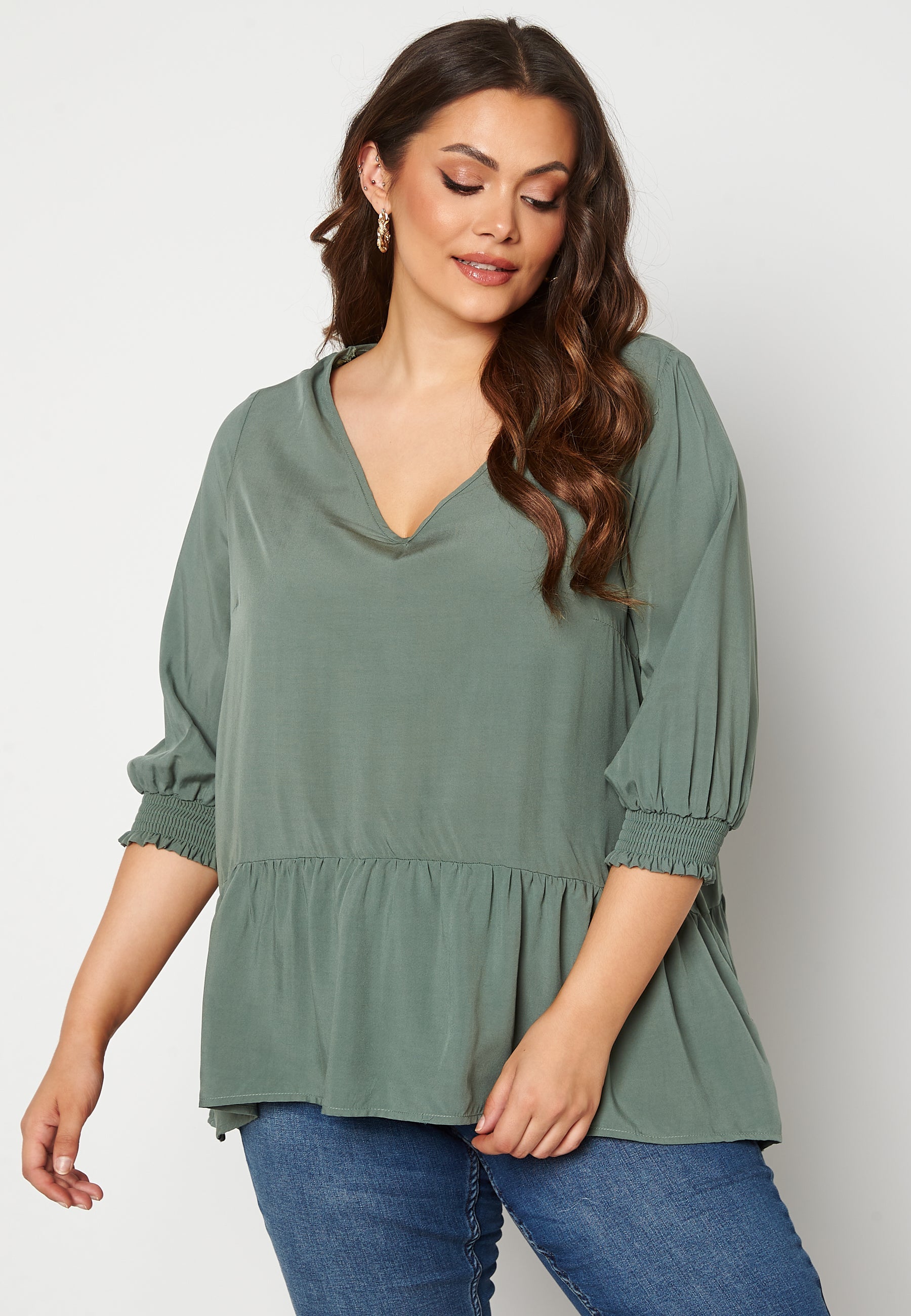 Bubbleroom Lota 3/4 V-Neck Top