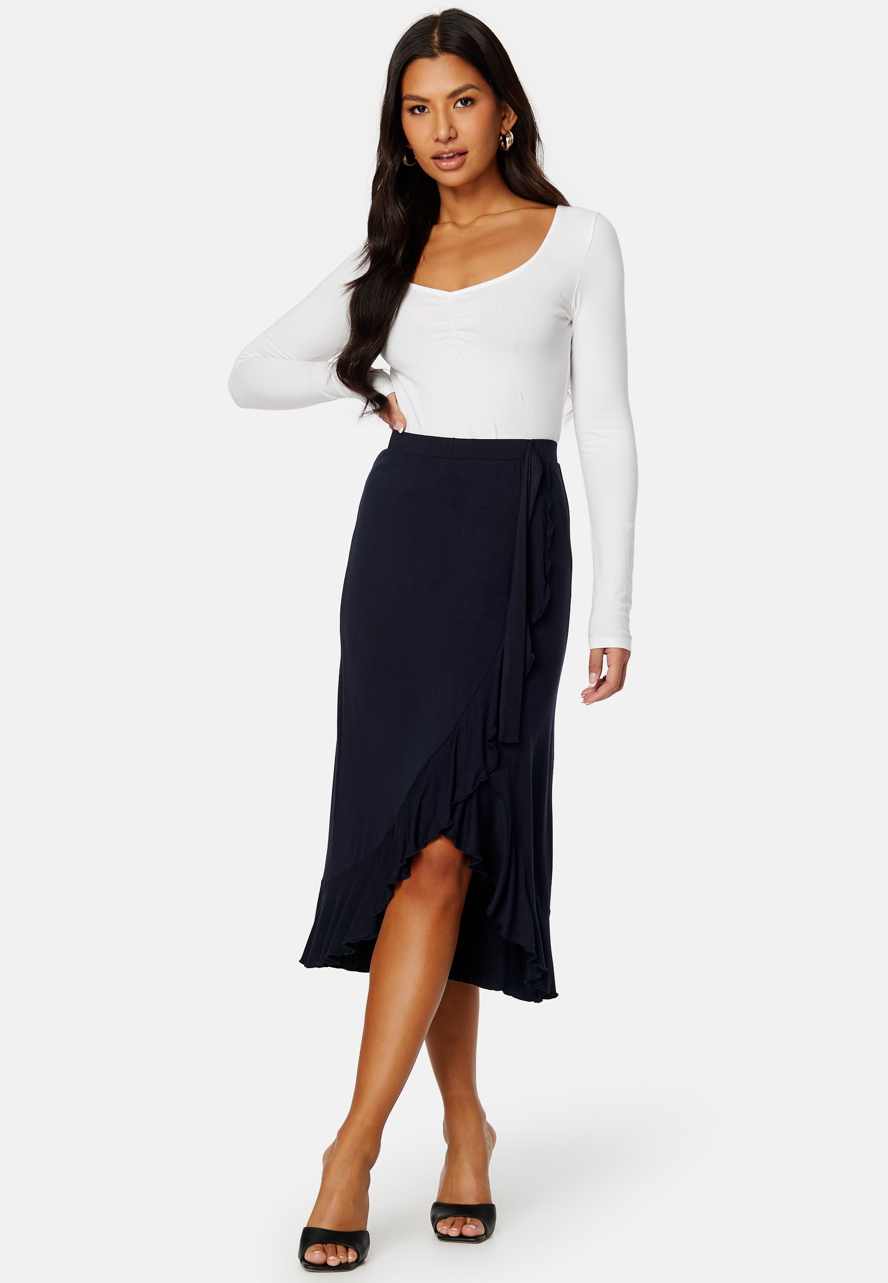 Happy Holly Frill Wrap Skirt