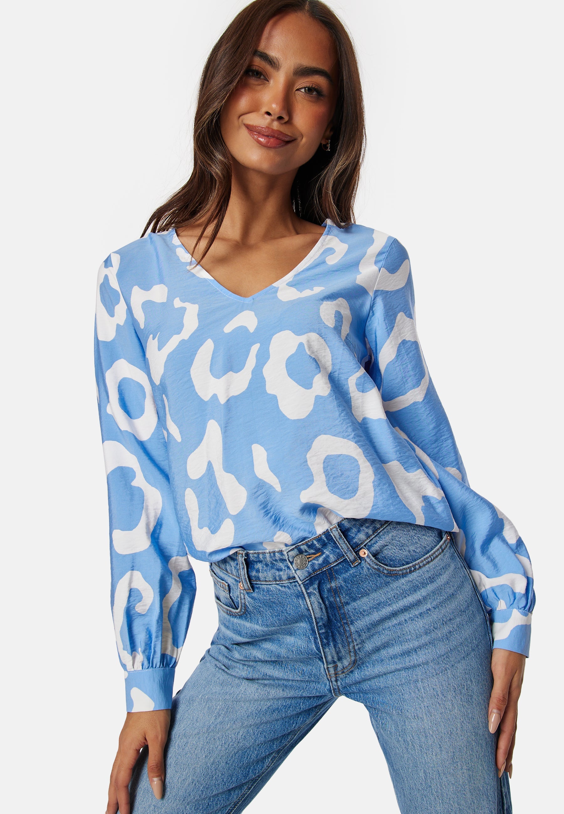 OBJECT Objjacira L/S V-Neck top