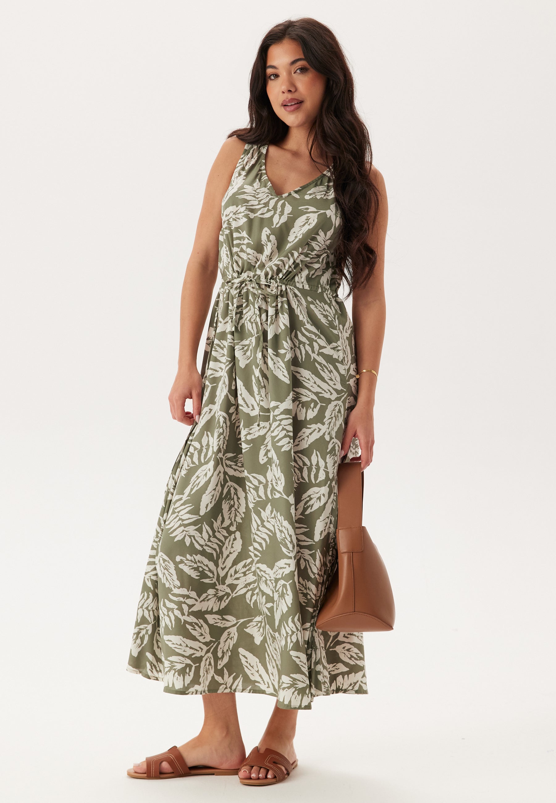 Happy Holly Sleeveless Viscose Dress