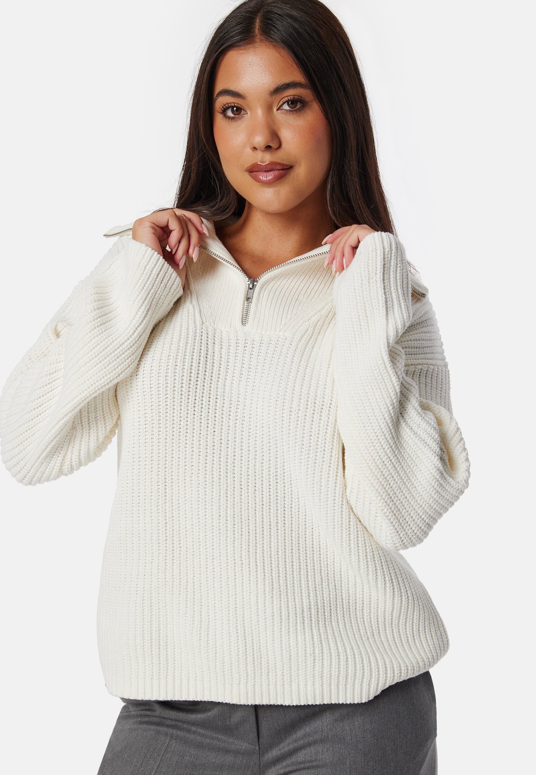 SELECTED Slfbloomie Ls Knit Half Zip