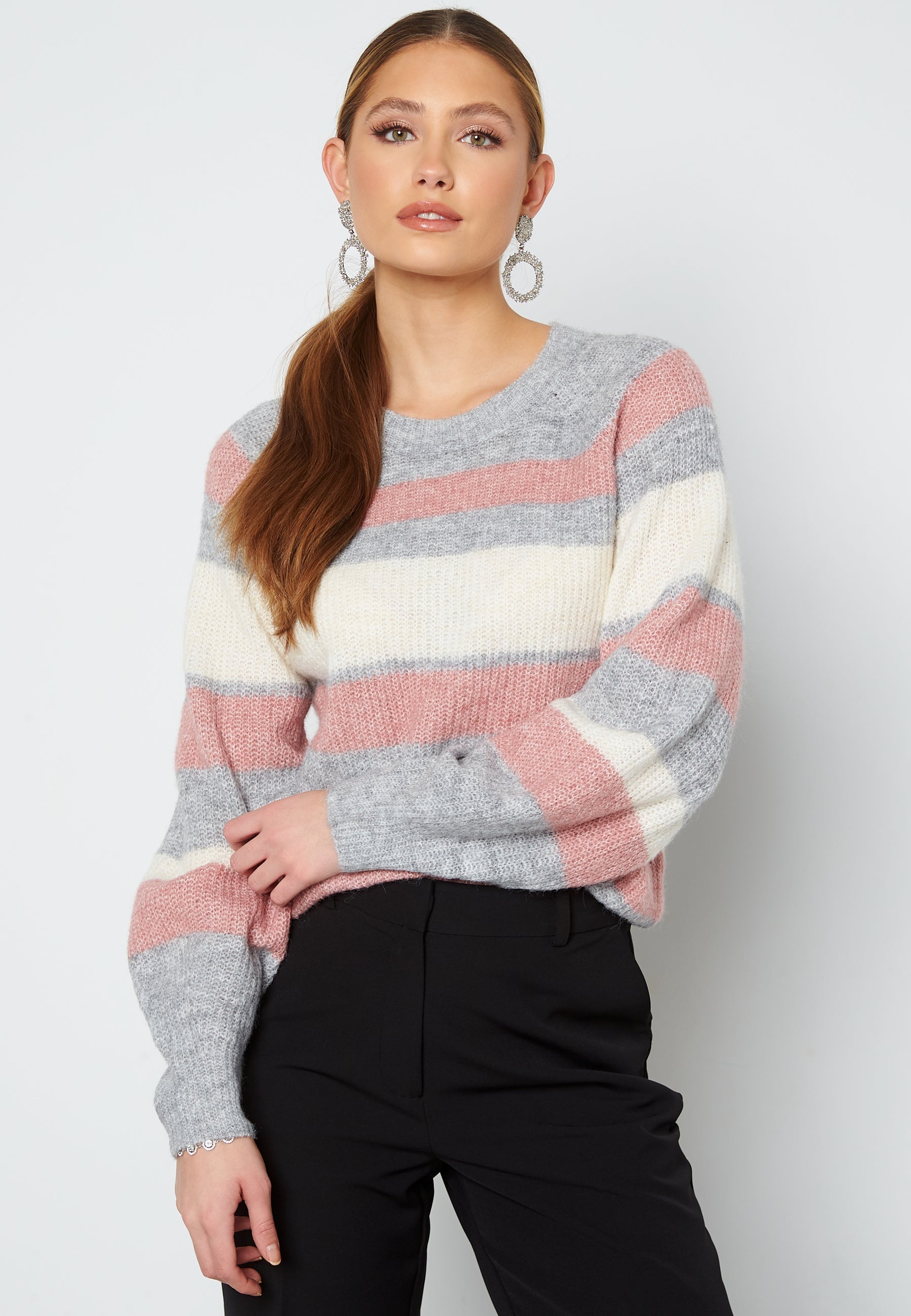 JDY Ingerborg Life L/S Stripe Pullover Knit