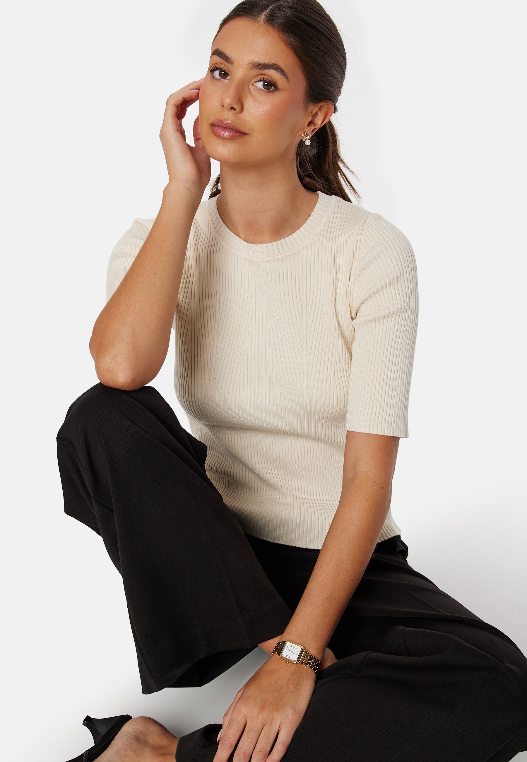 SELECTED Slfmala 2/4 Knit O-Neck