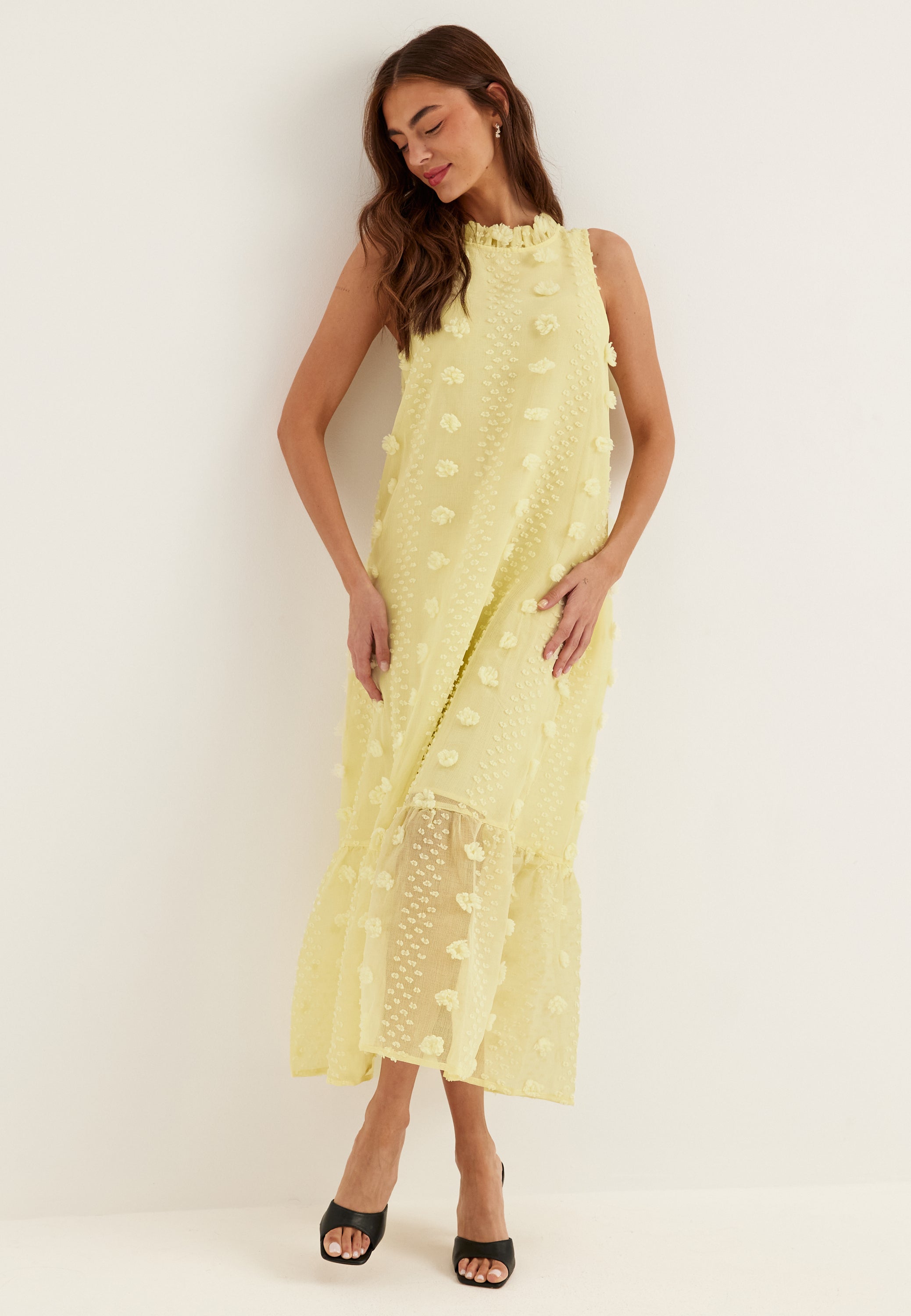 VILA Vipalma S/L O-NECK ANKLE DRESS