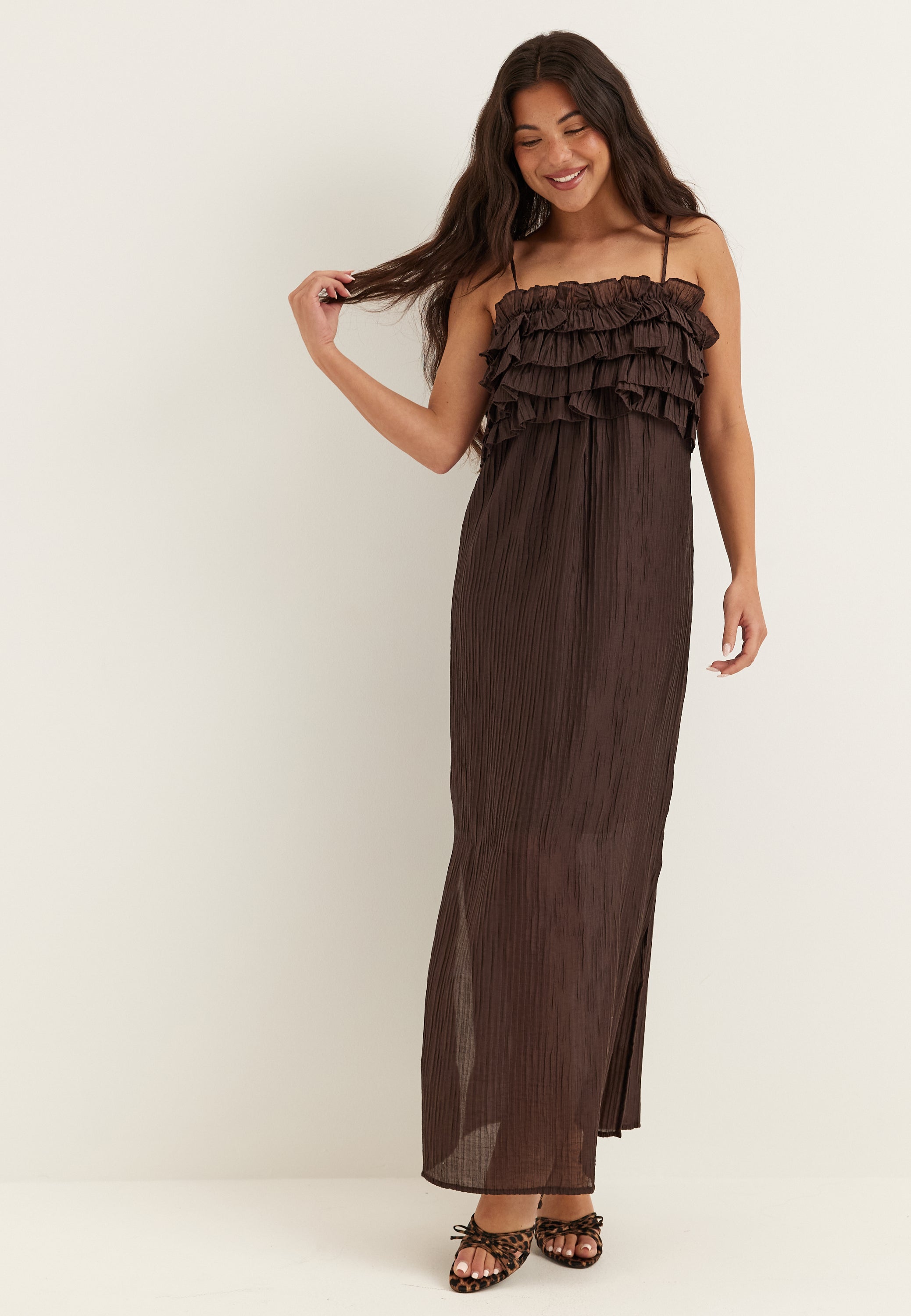 OBJECT Objlyne S/L RE LONG DRESS