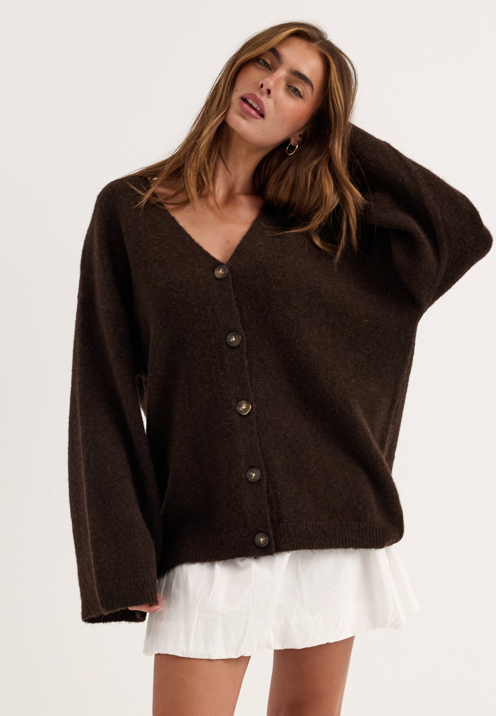 BUBBLEROOM Chunky Knitted Cardigan
