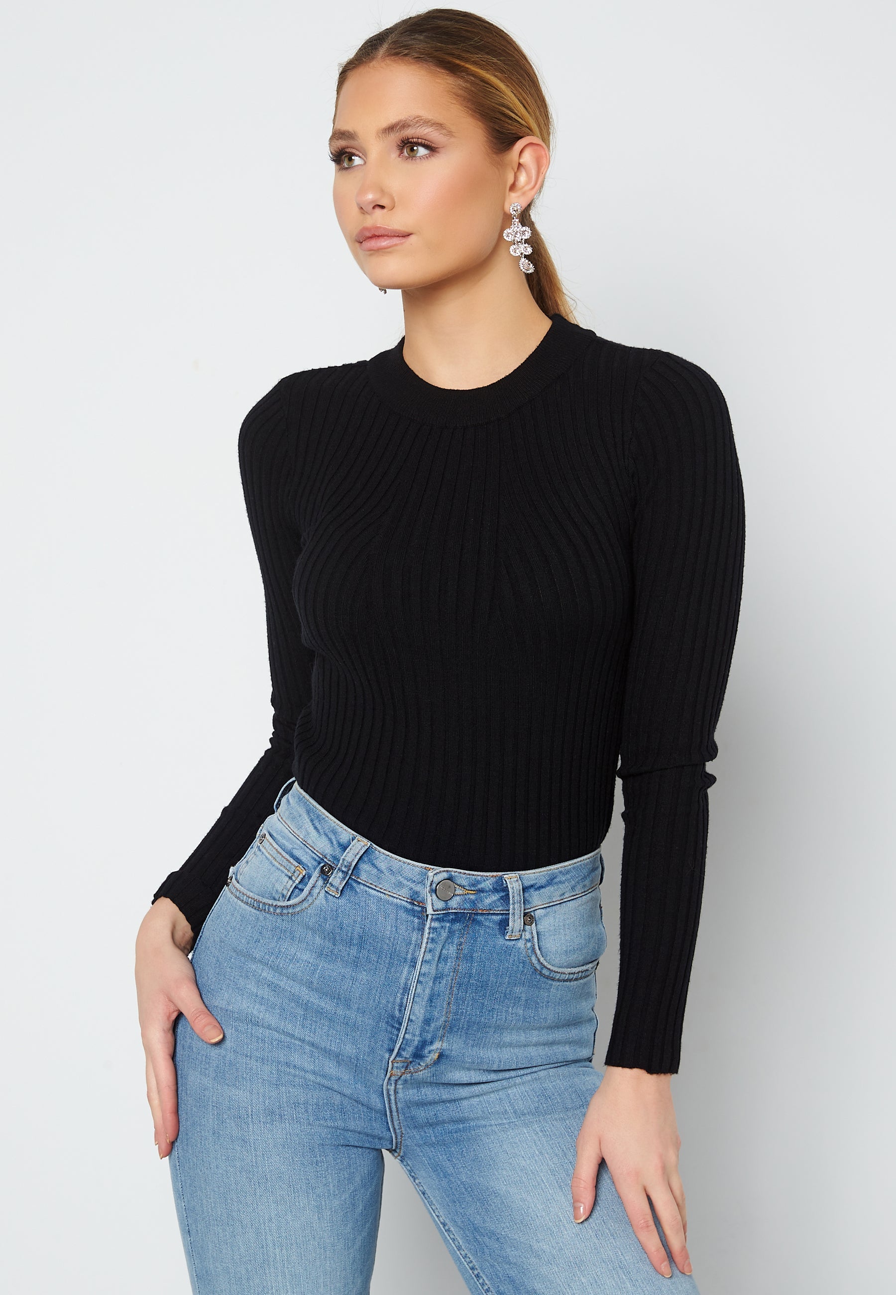 Pieces Crista LS O-Neck Knit
