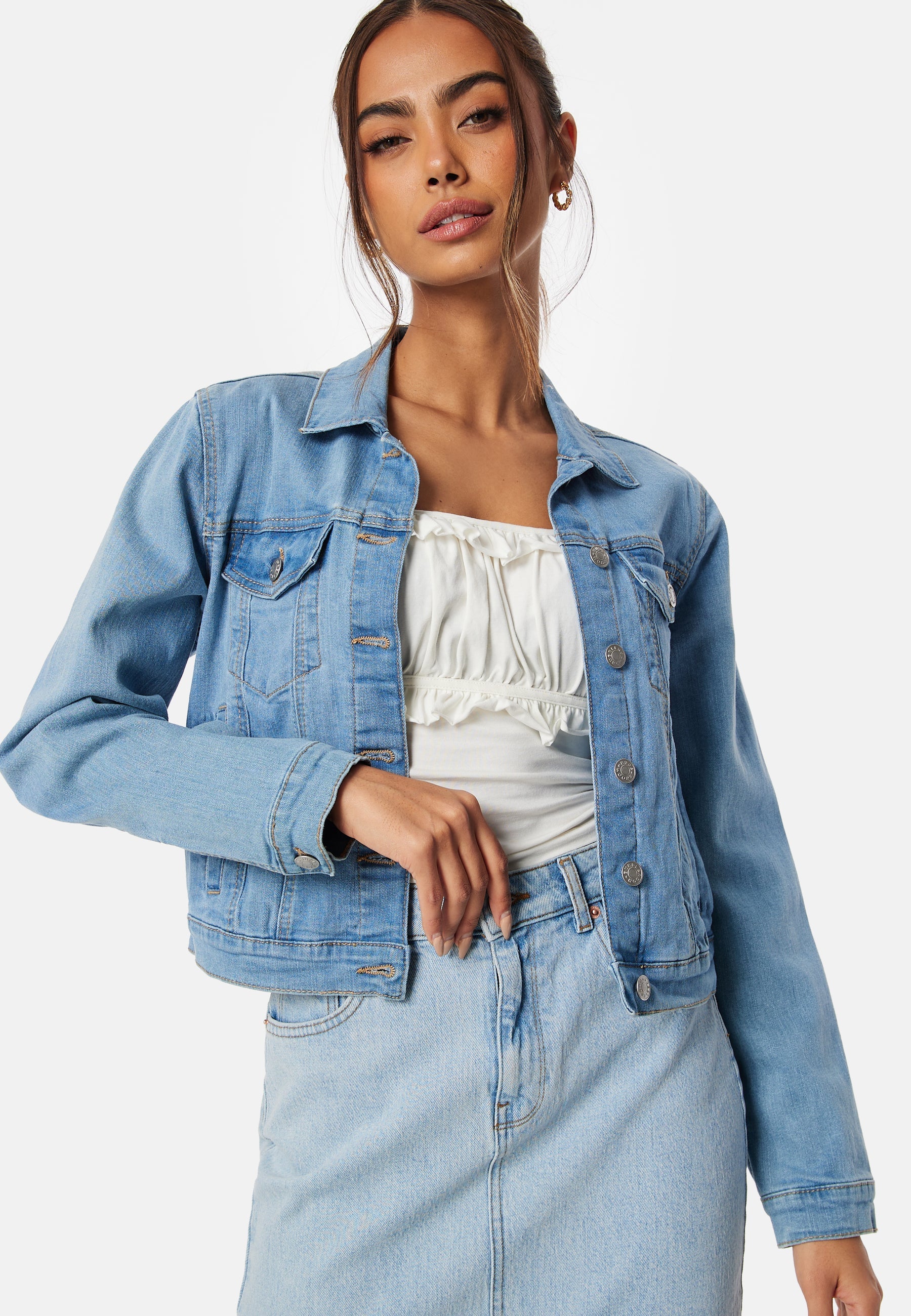 Happy Holly Stretch Denim Jacket