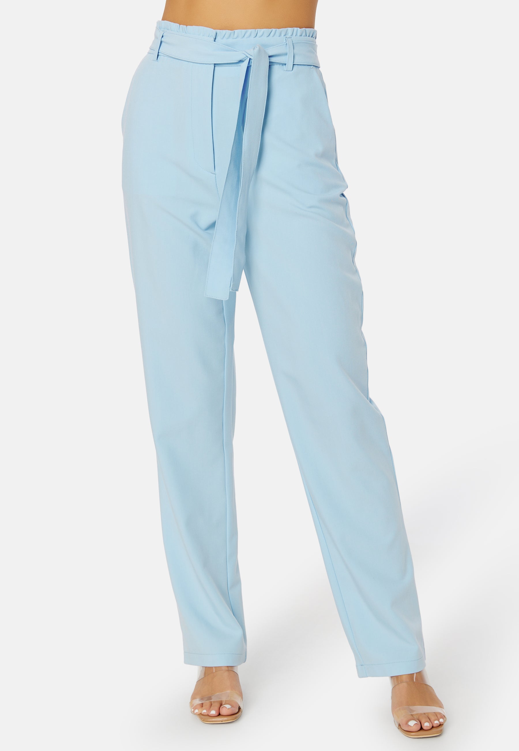 Pieces Bosella HW Paperbag Straight Pant