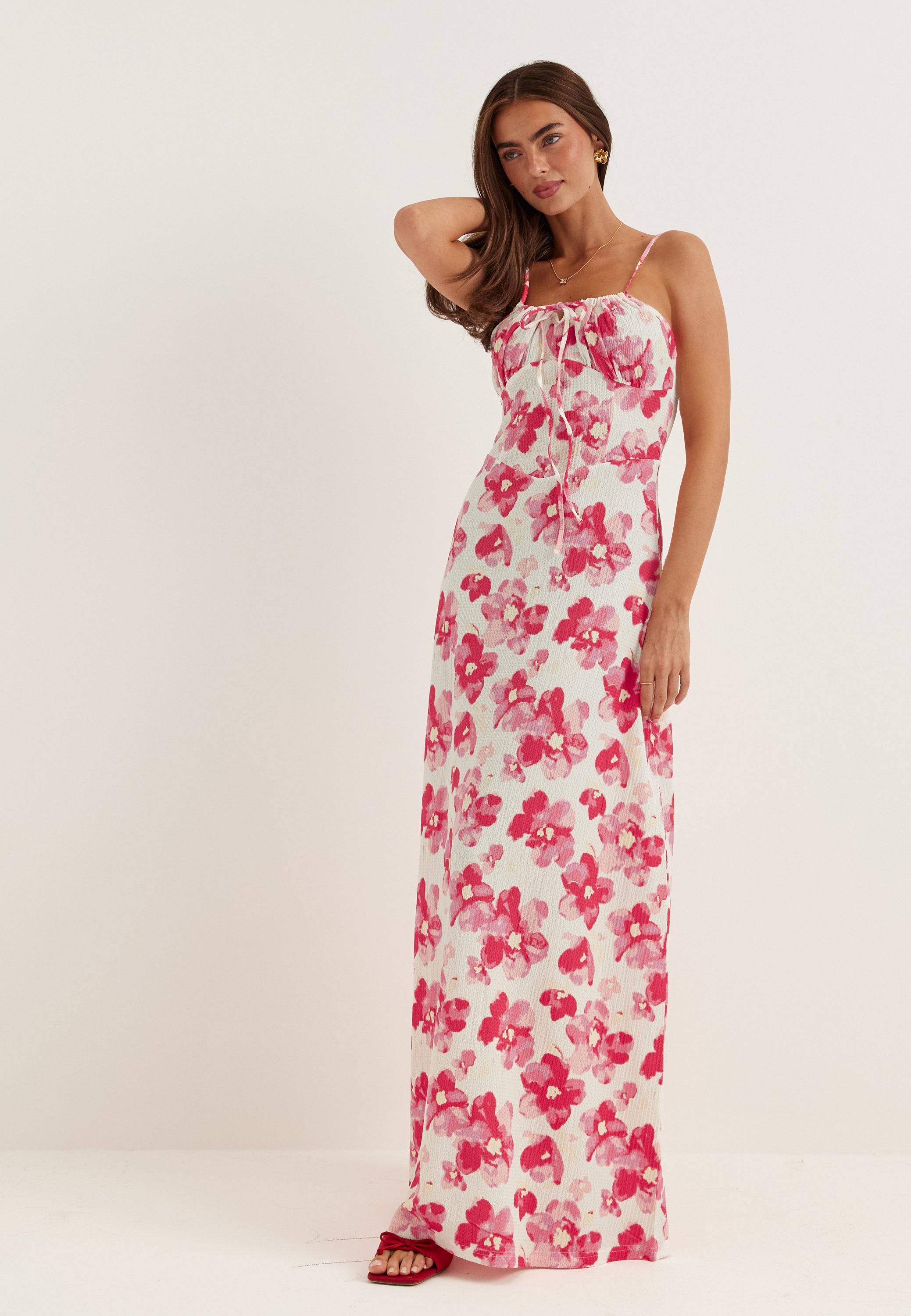 BUBBLEROOM Strap Maxi Dress