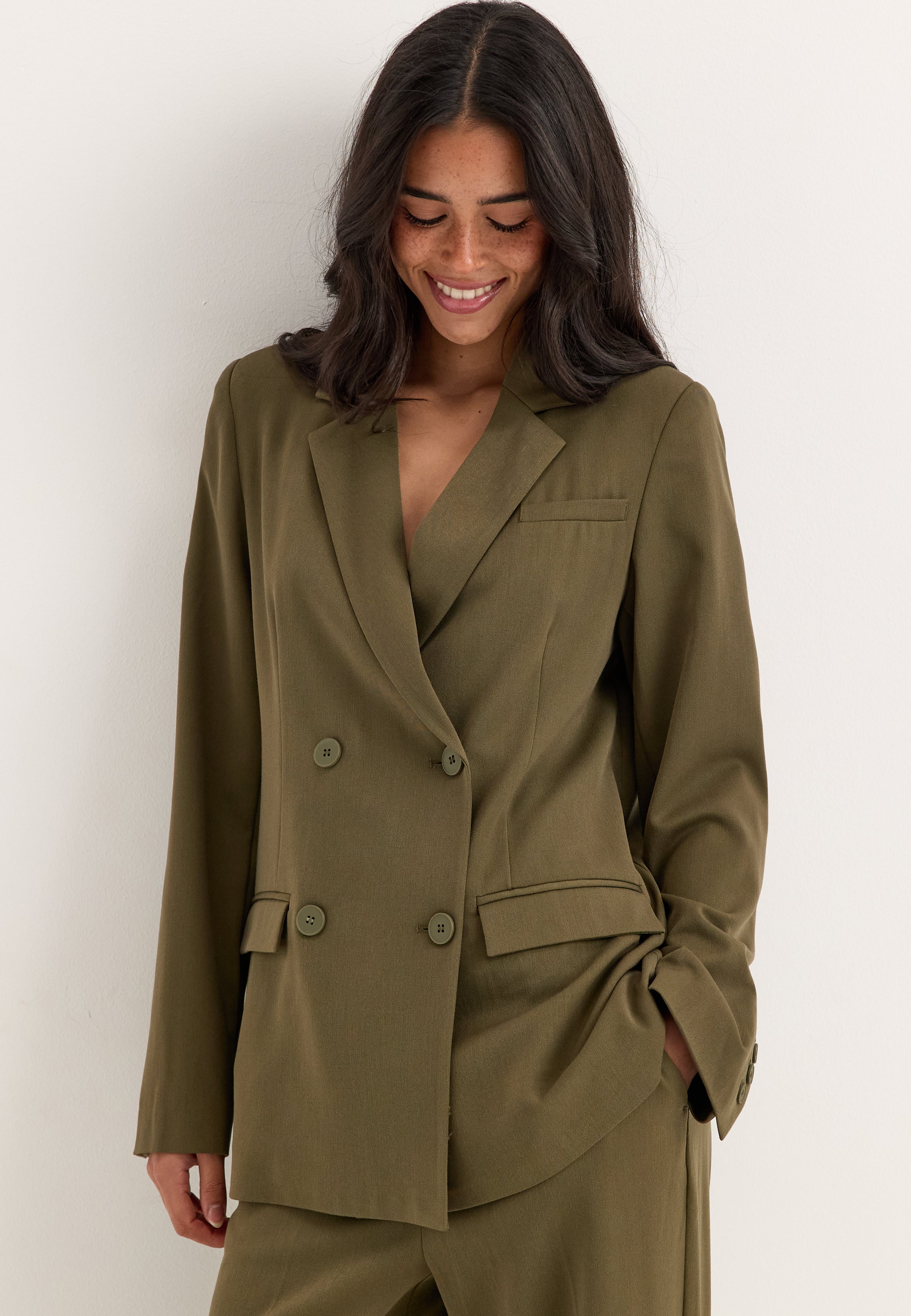 BUBBLEROOM Double Breasted Blazer