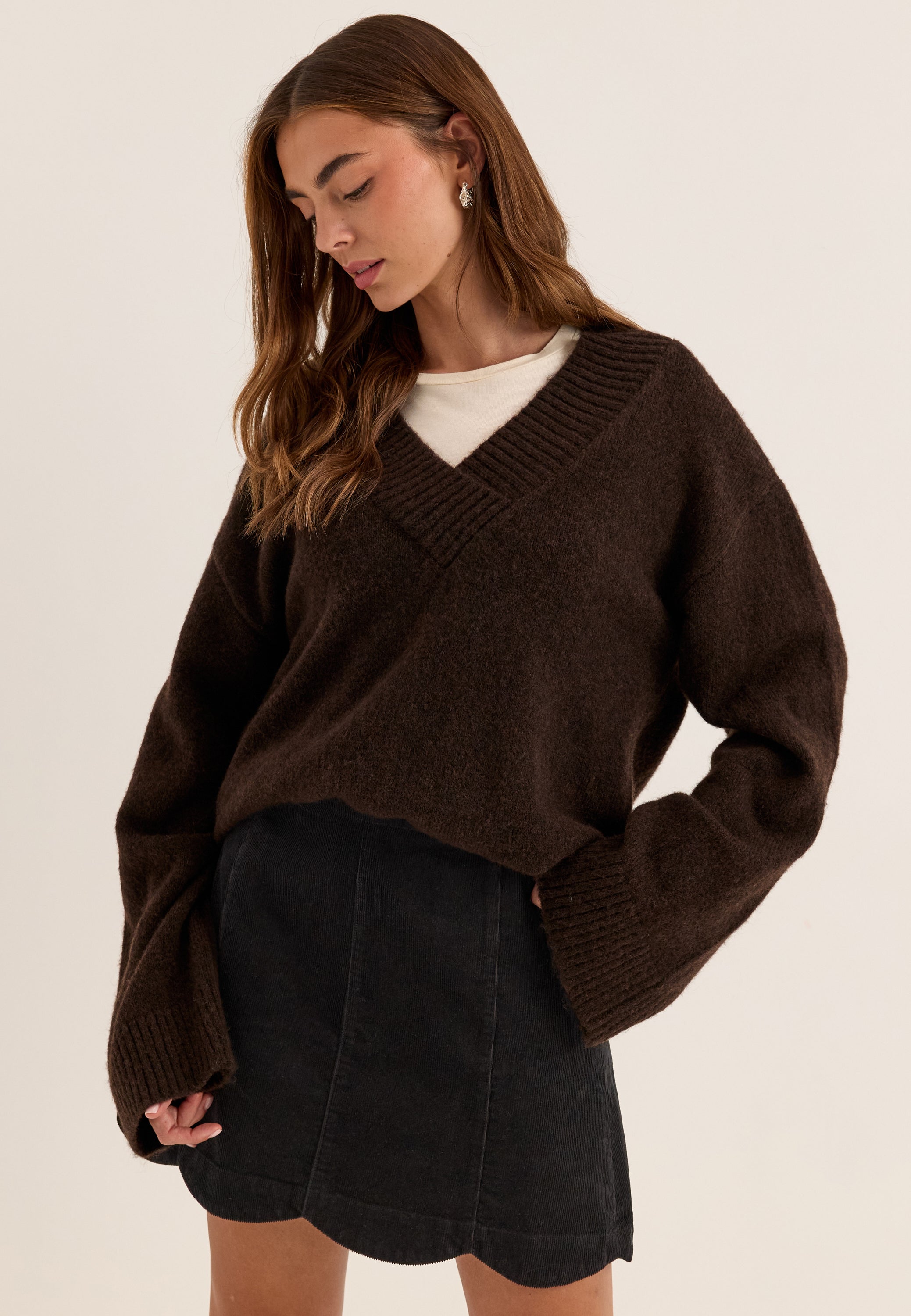 BUBBLEROOM Corduroy Mini Skirt