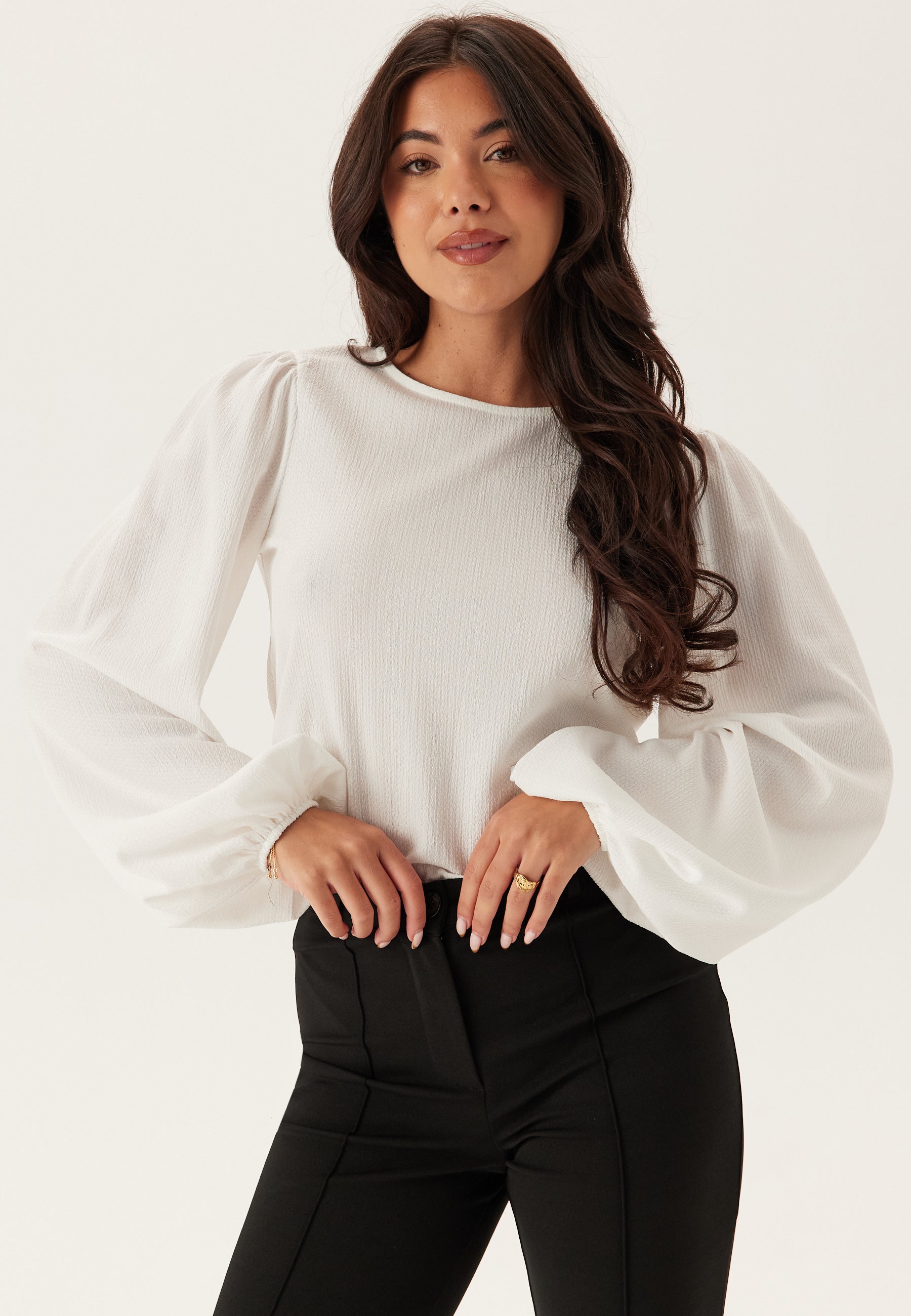 BUBBLEROOM Puff Long Sleeve Blouse