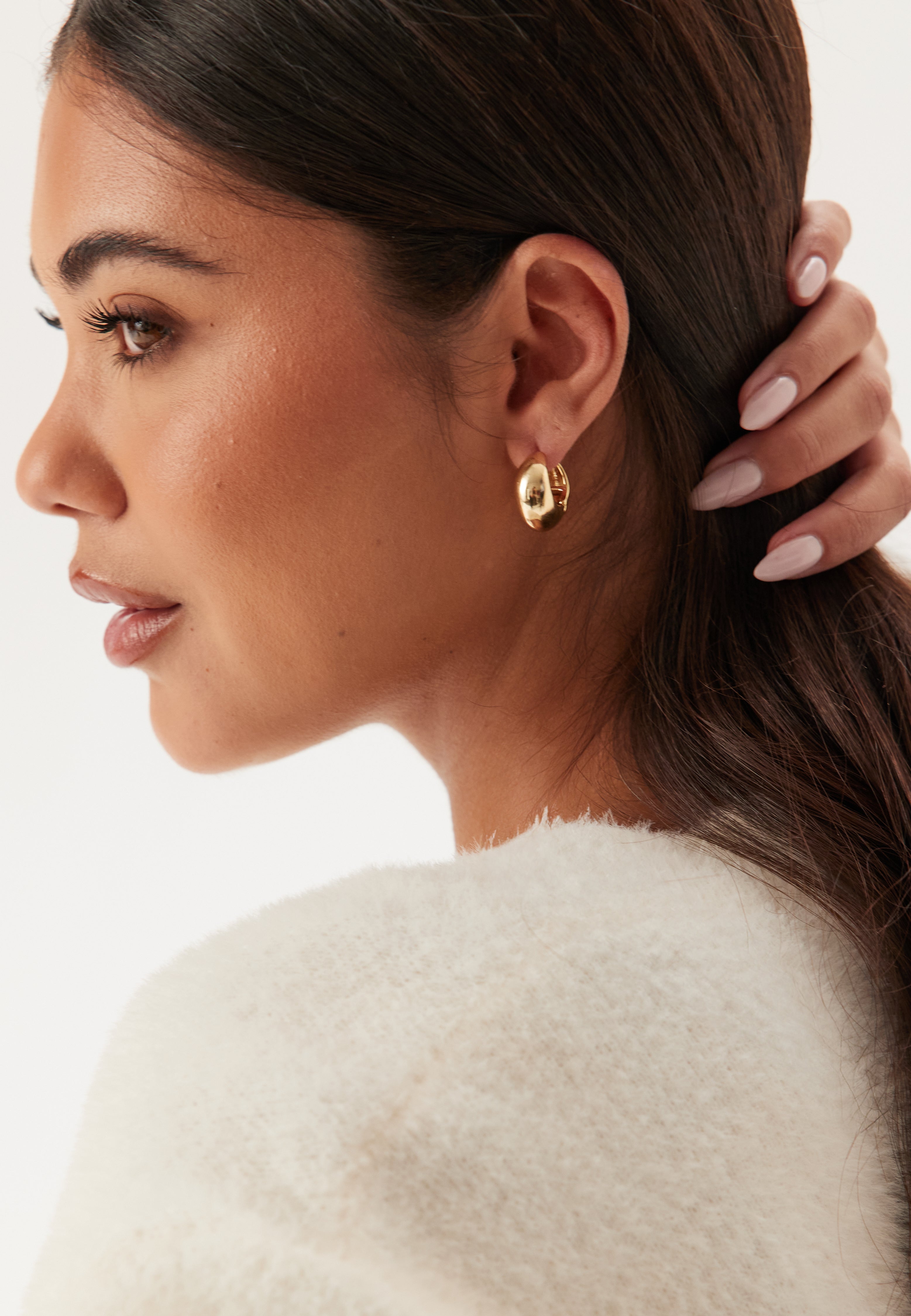 PILGRIM Ioanna Recycled Chunky Hoop Earrings Gold
