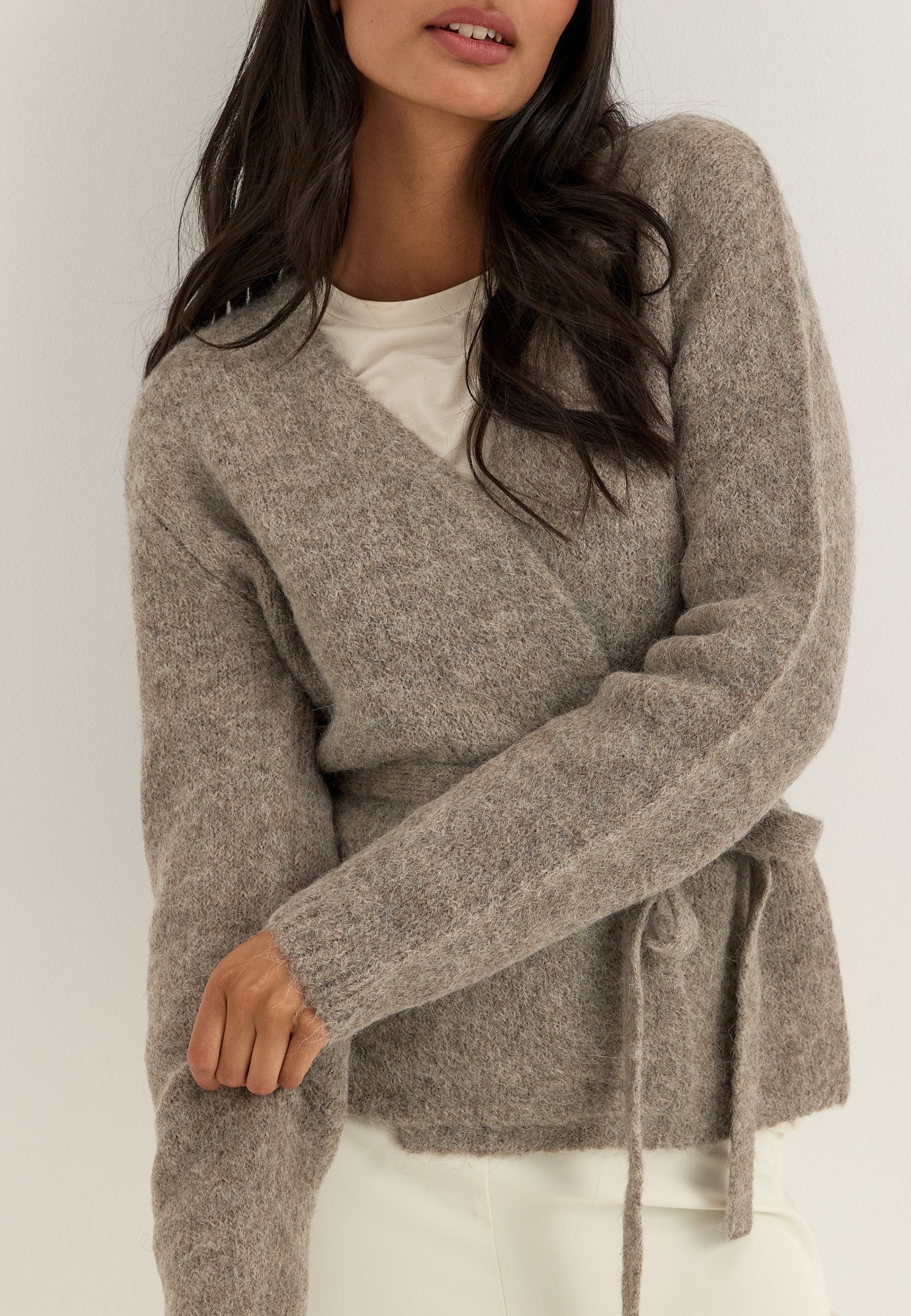 SELECTED Slfgabriella Ls Knit Belt Cardigan