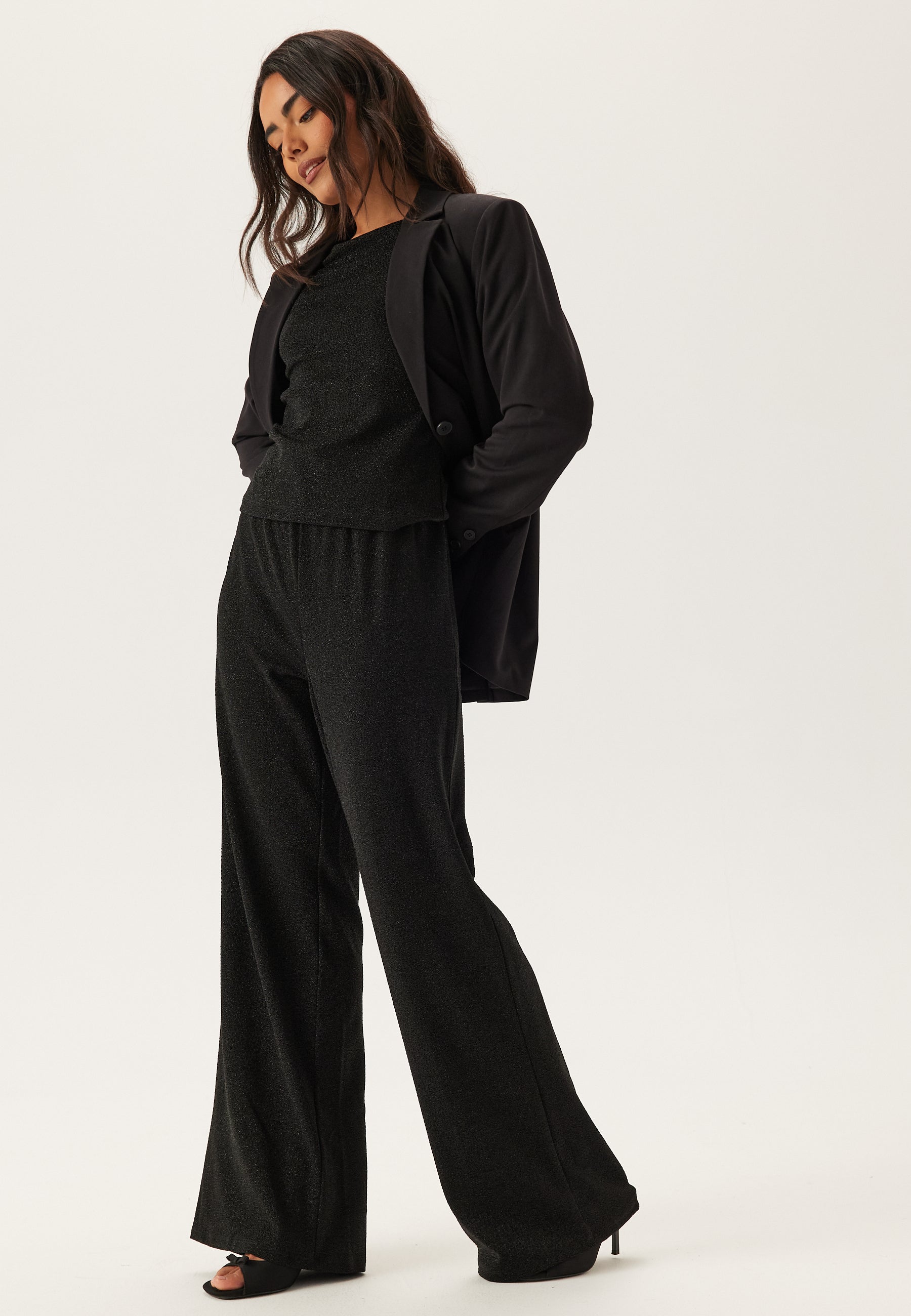 Pieces Pcjina Hw Wide Pants Jrs