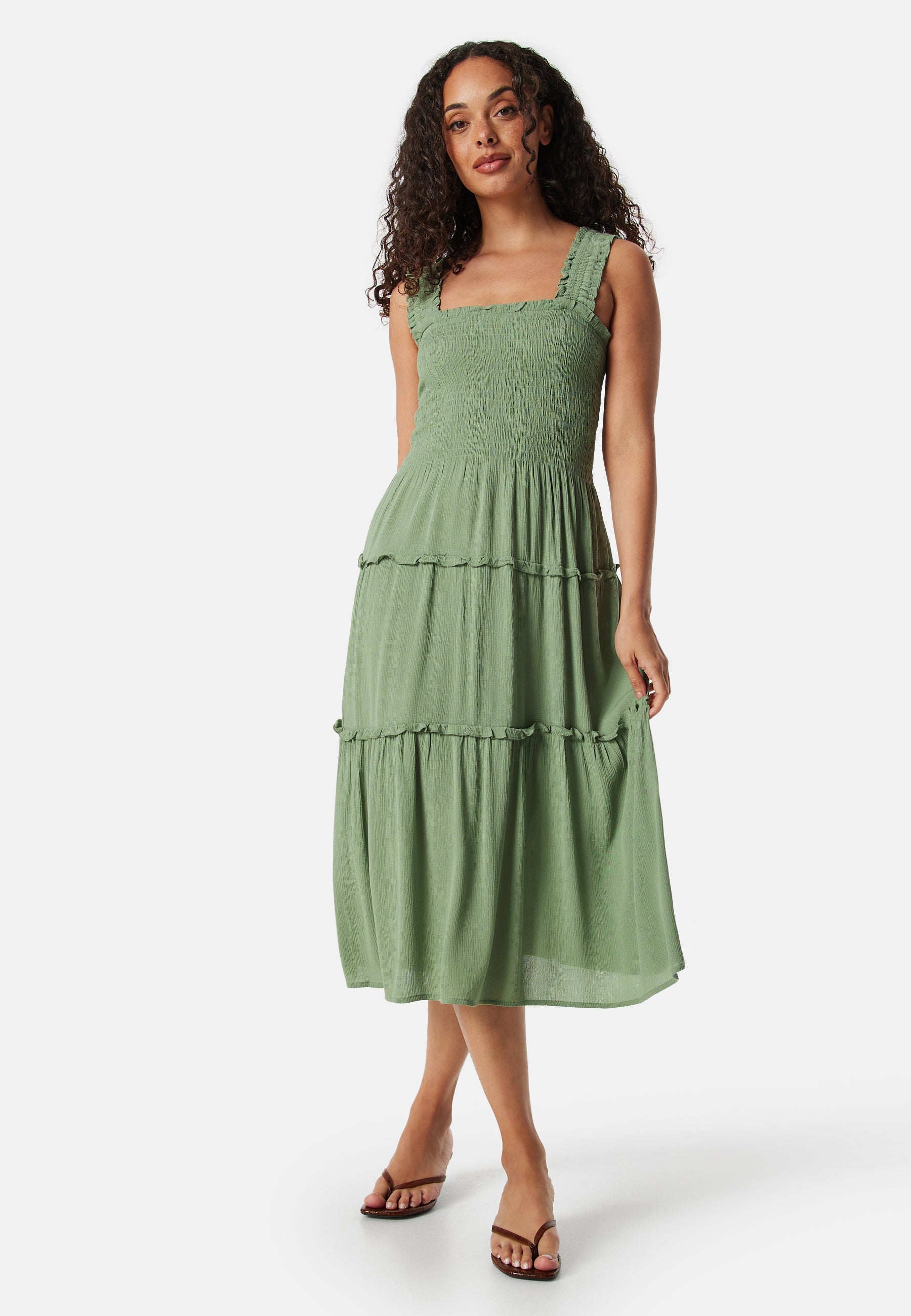 VERO MODA Menny SL Smock Calf Dress
