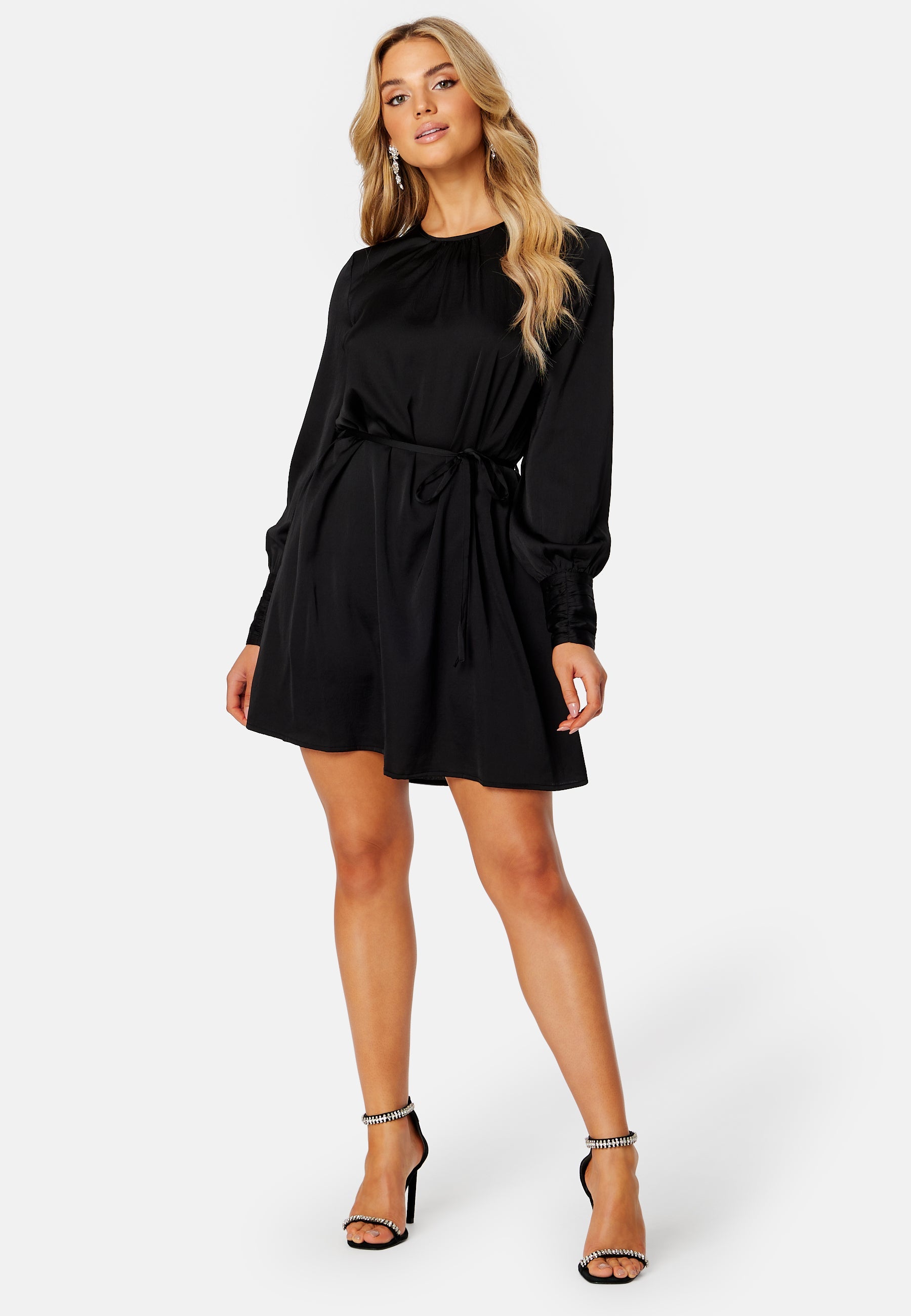BUBBLEROOM Catalina Structured Satin Dress